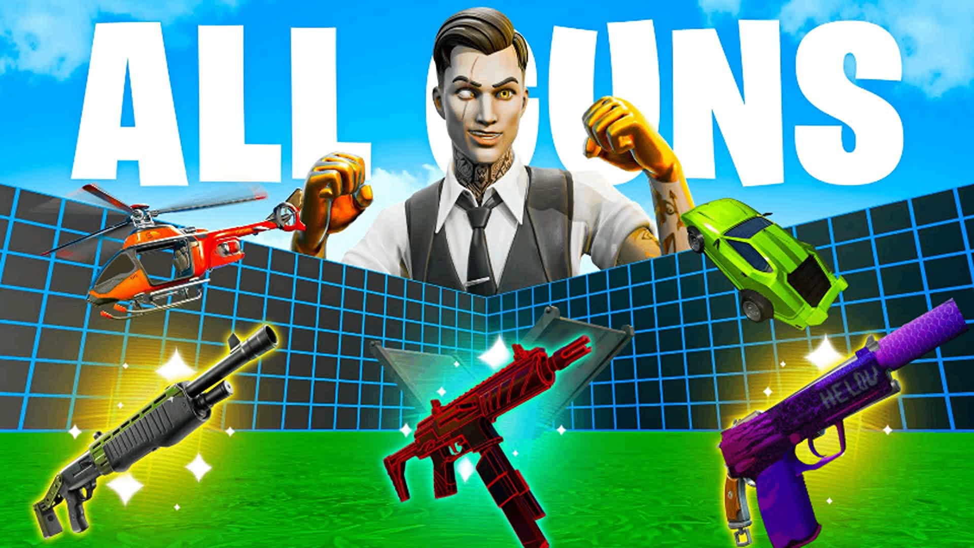 1V1 SUPER ALL GUN & CARS