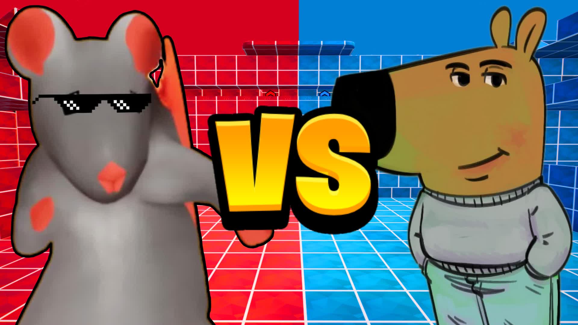 TIKTOK RAT VS CHILL GUY -RED VS BLUE🔴🔵