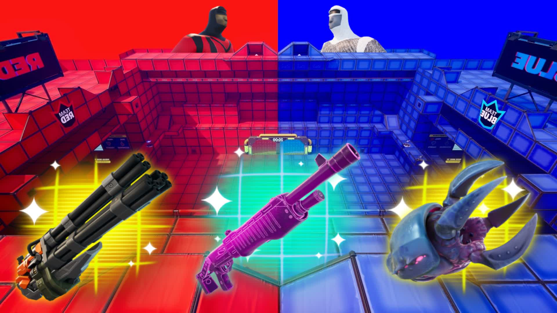CRAZY RED VS BLUE 🔴🔵WITH EVERY GUN
