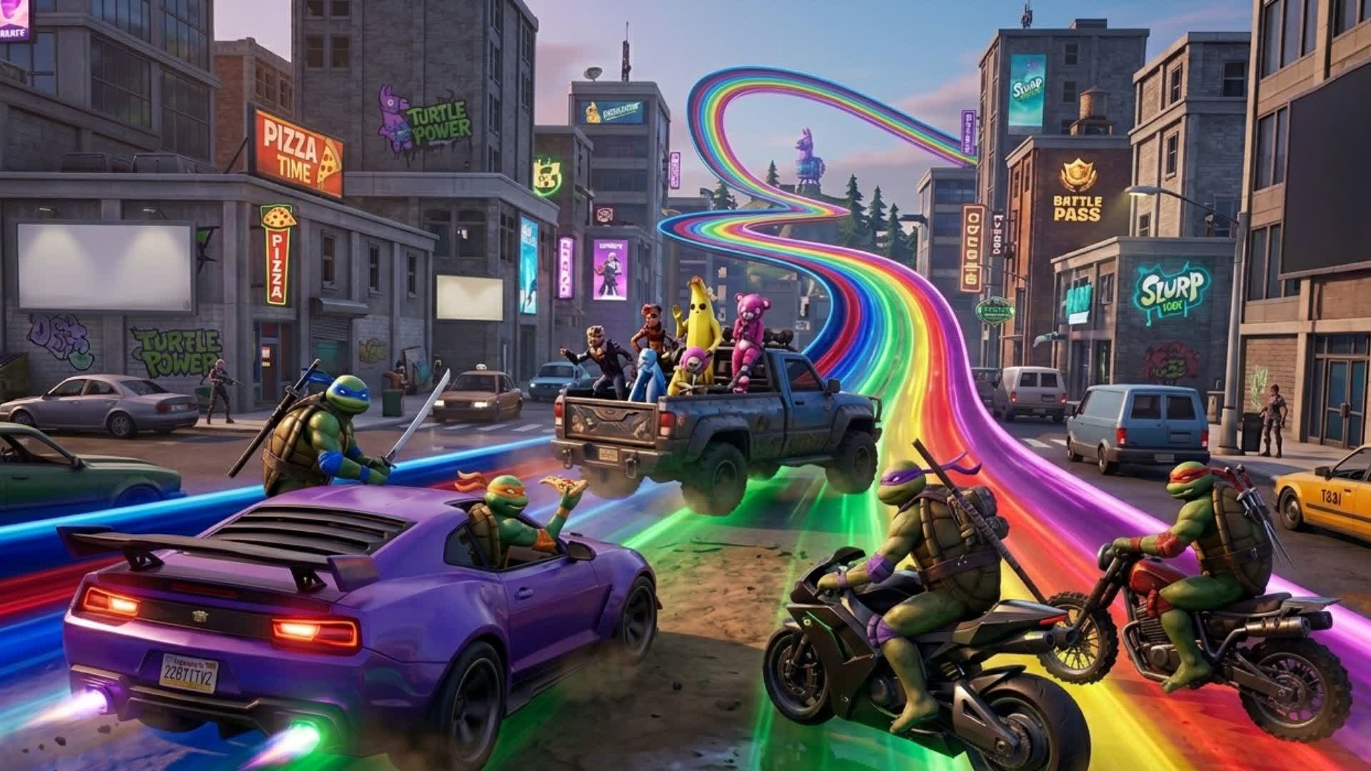 TMNT MEGA RAMP CARS GAMES 🔧2026
