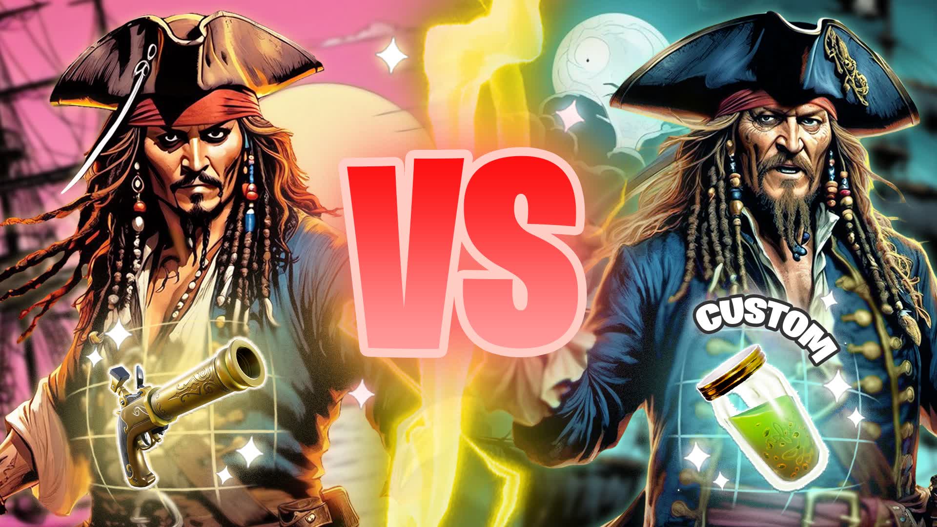 JACK SPARROW VS BARBOSSA [CURSED SAILS]