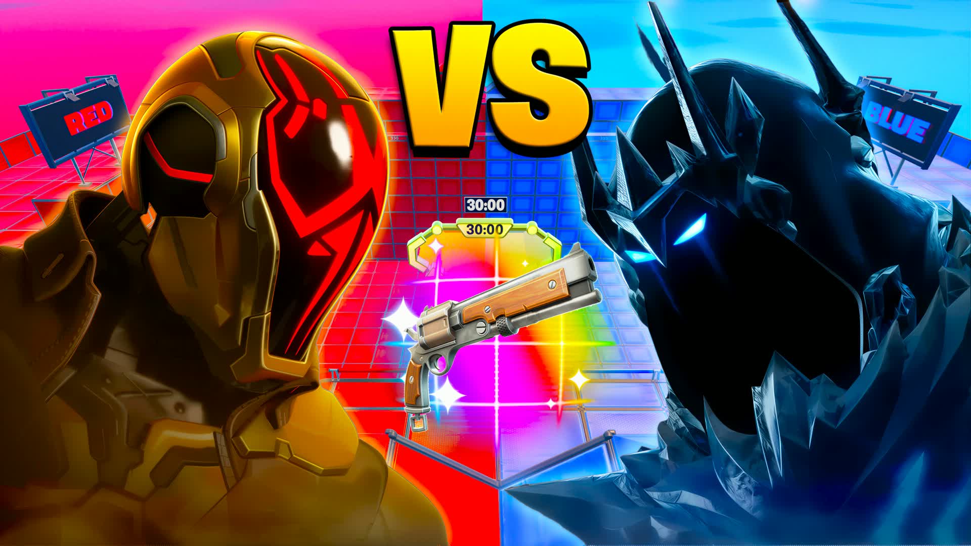 RED VS MEGA BLUE 🔴🔵