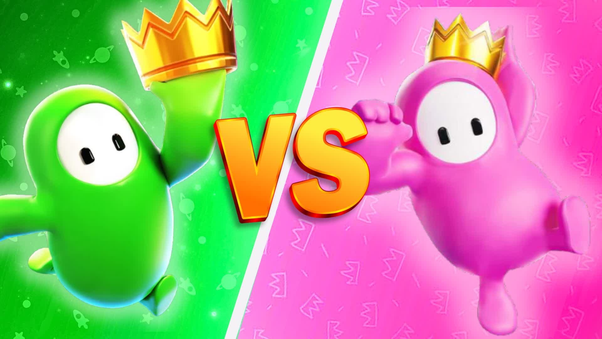FALL GUYS GREEN VS PURPLE 🫛