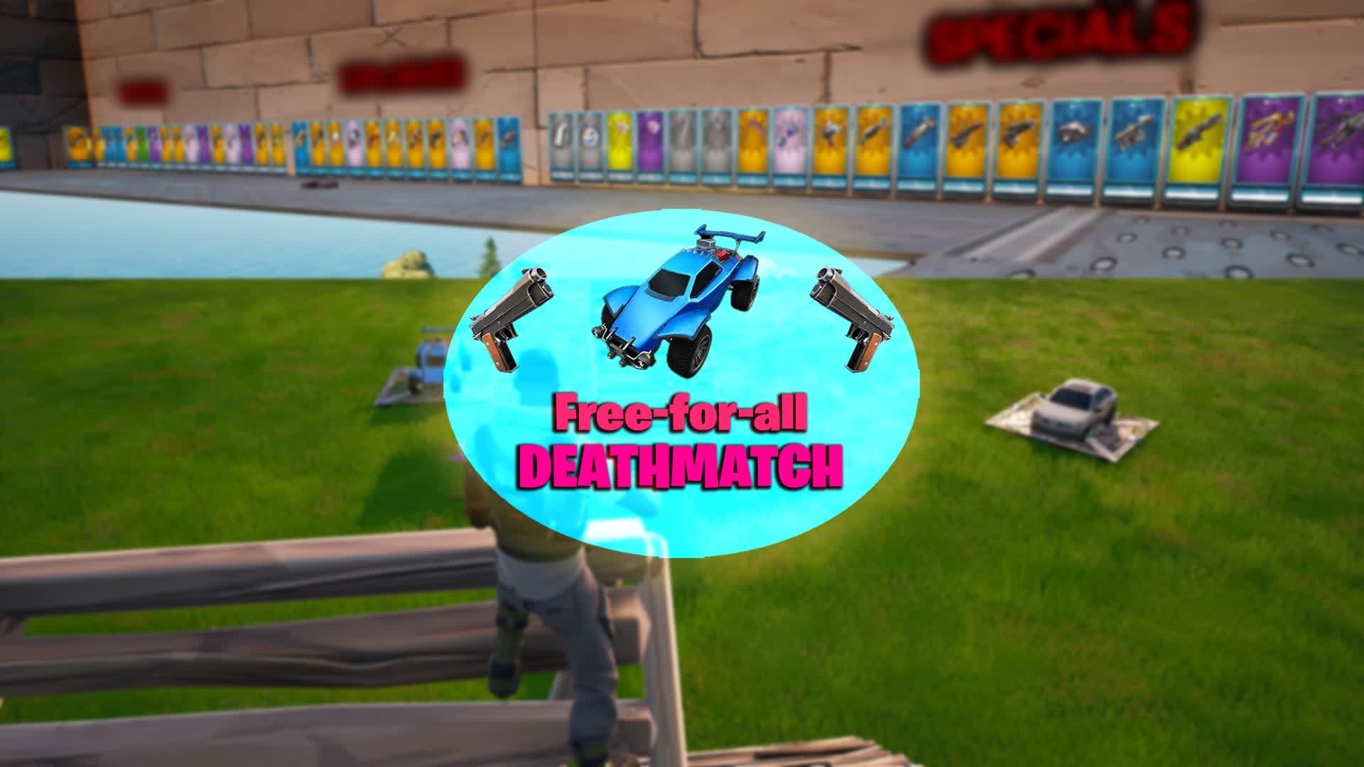FFA DEATHMATCH | ALL GUNS | CARS | BUILD