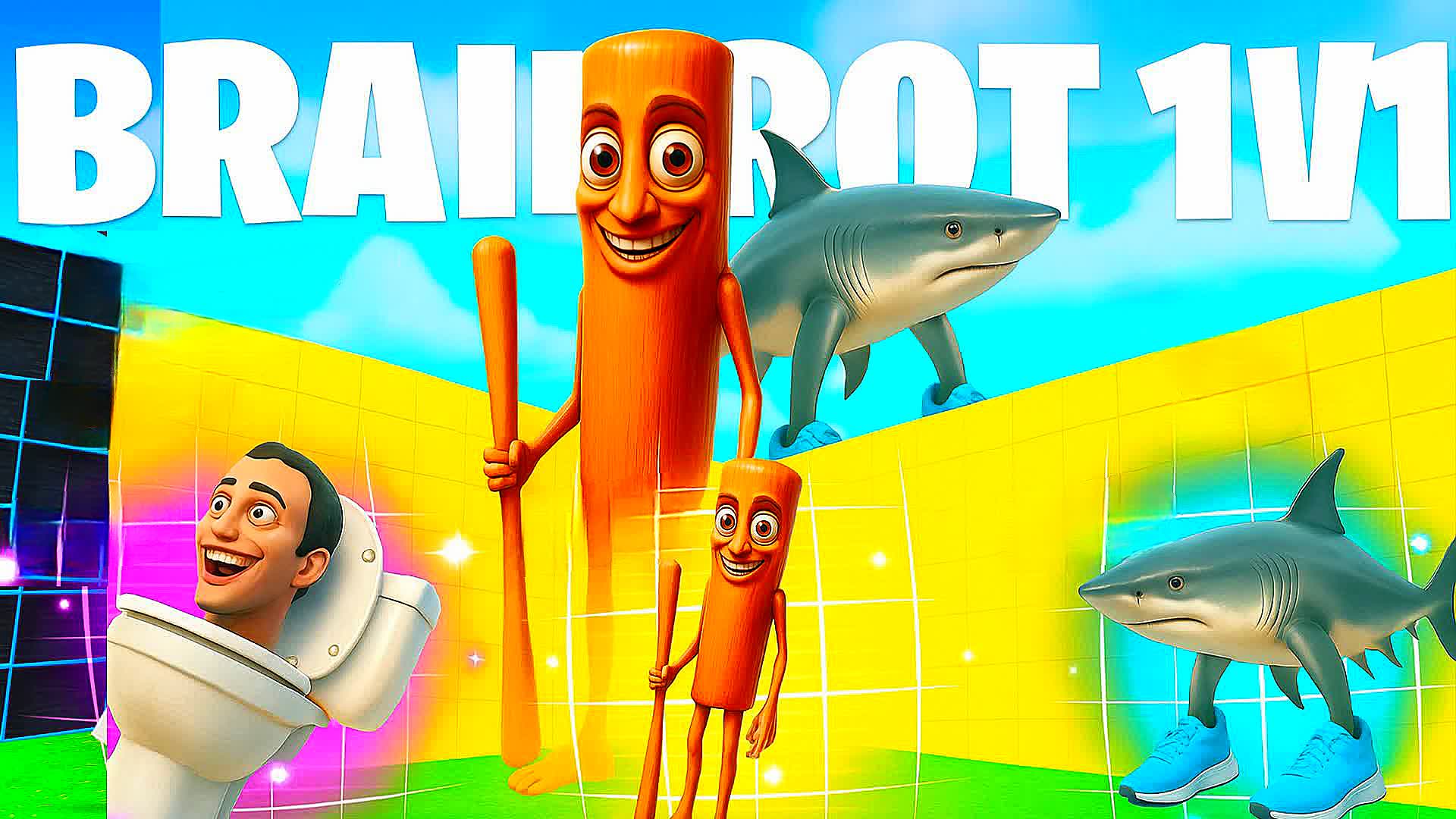 1V1 BRAINROT ALL GUNS 2853-8103-0835⭐️