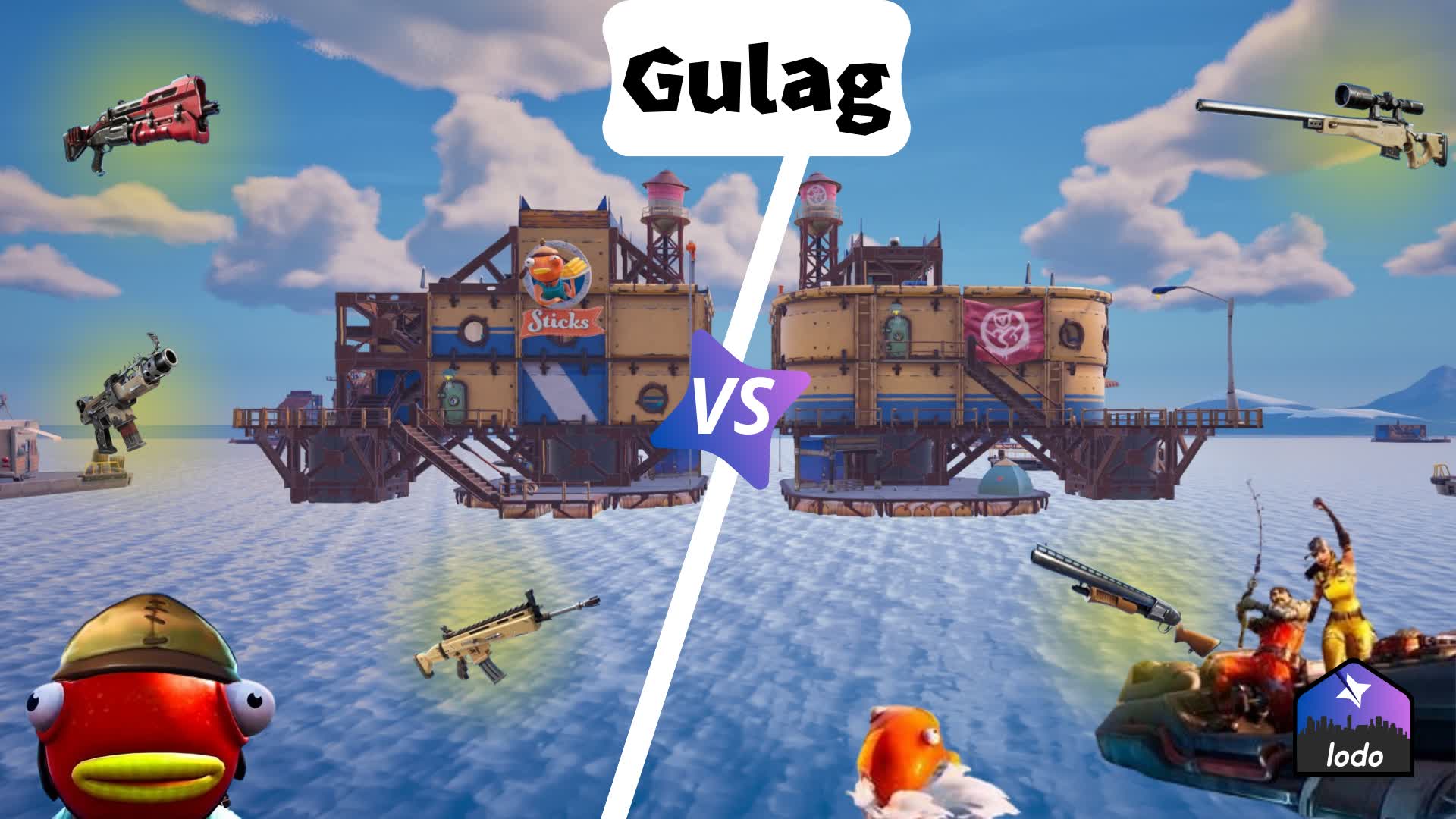 1V1 Goulag/Versus dans l'océan
