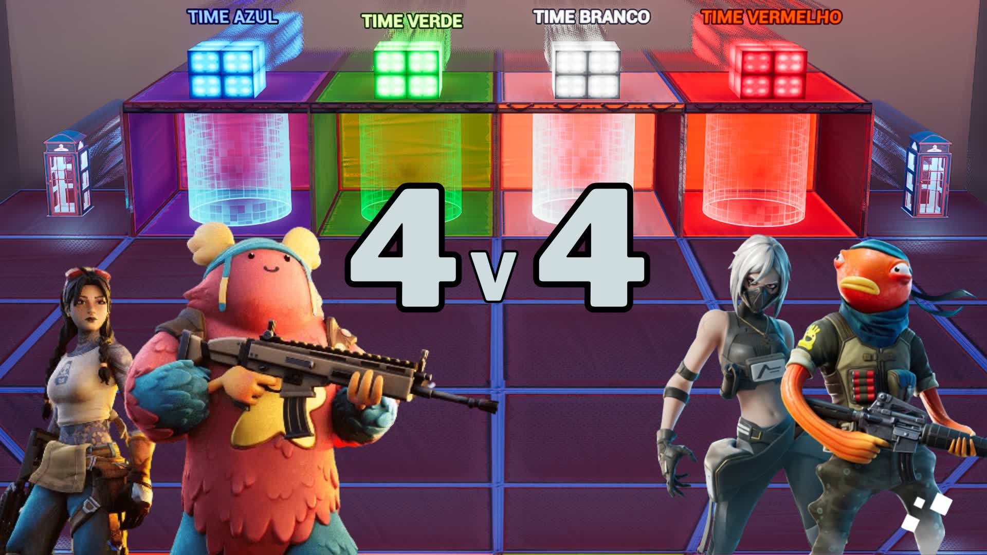 🎲 4V4V4V4 - DADO ZONE! 🎲
