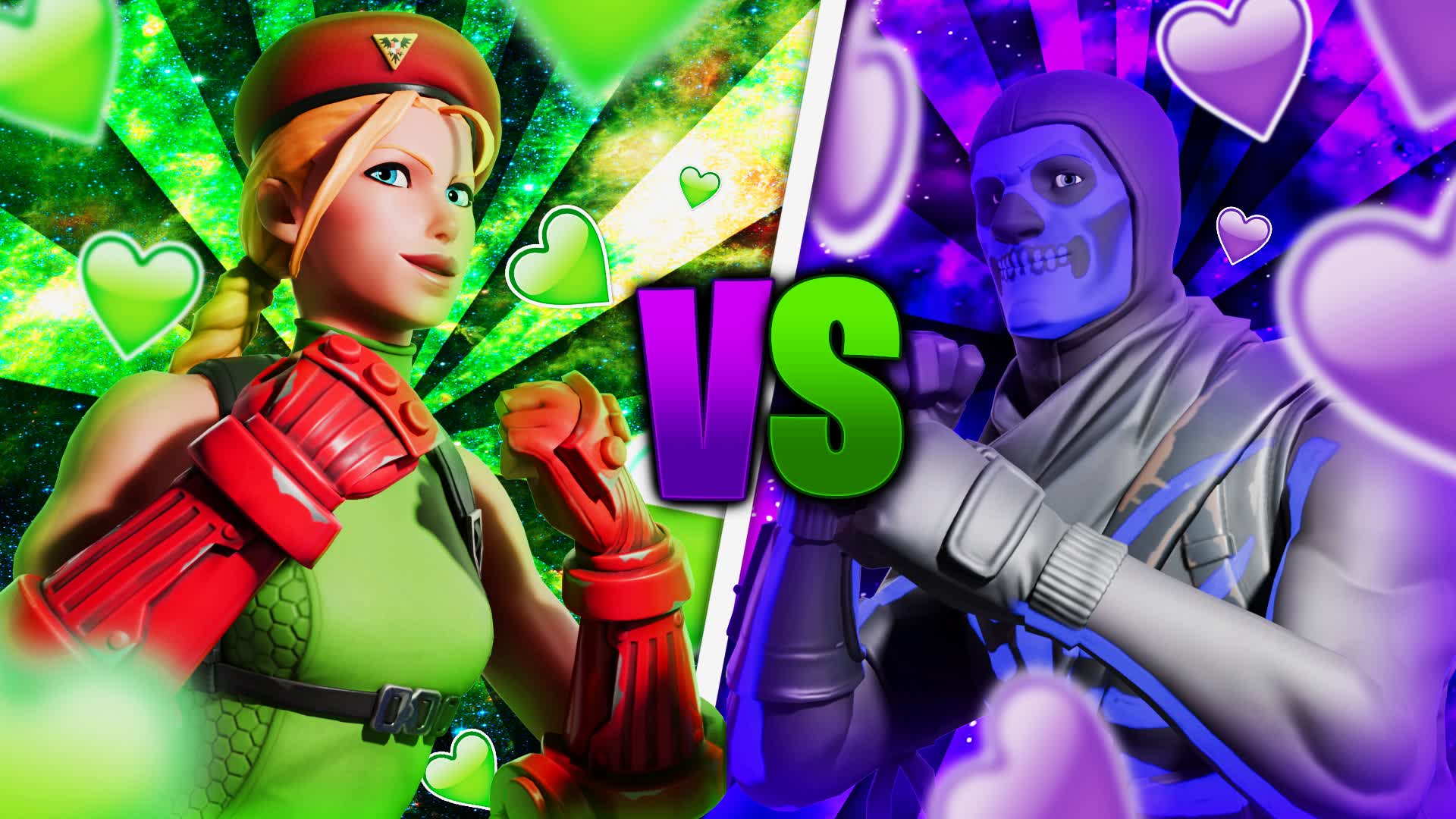 VERDE VS MORADO