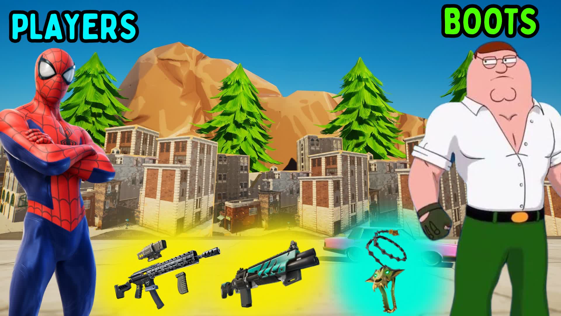 ⭐TILTED PLAYERS VS BOOTS⭐ GUN GAME HERO