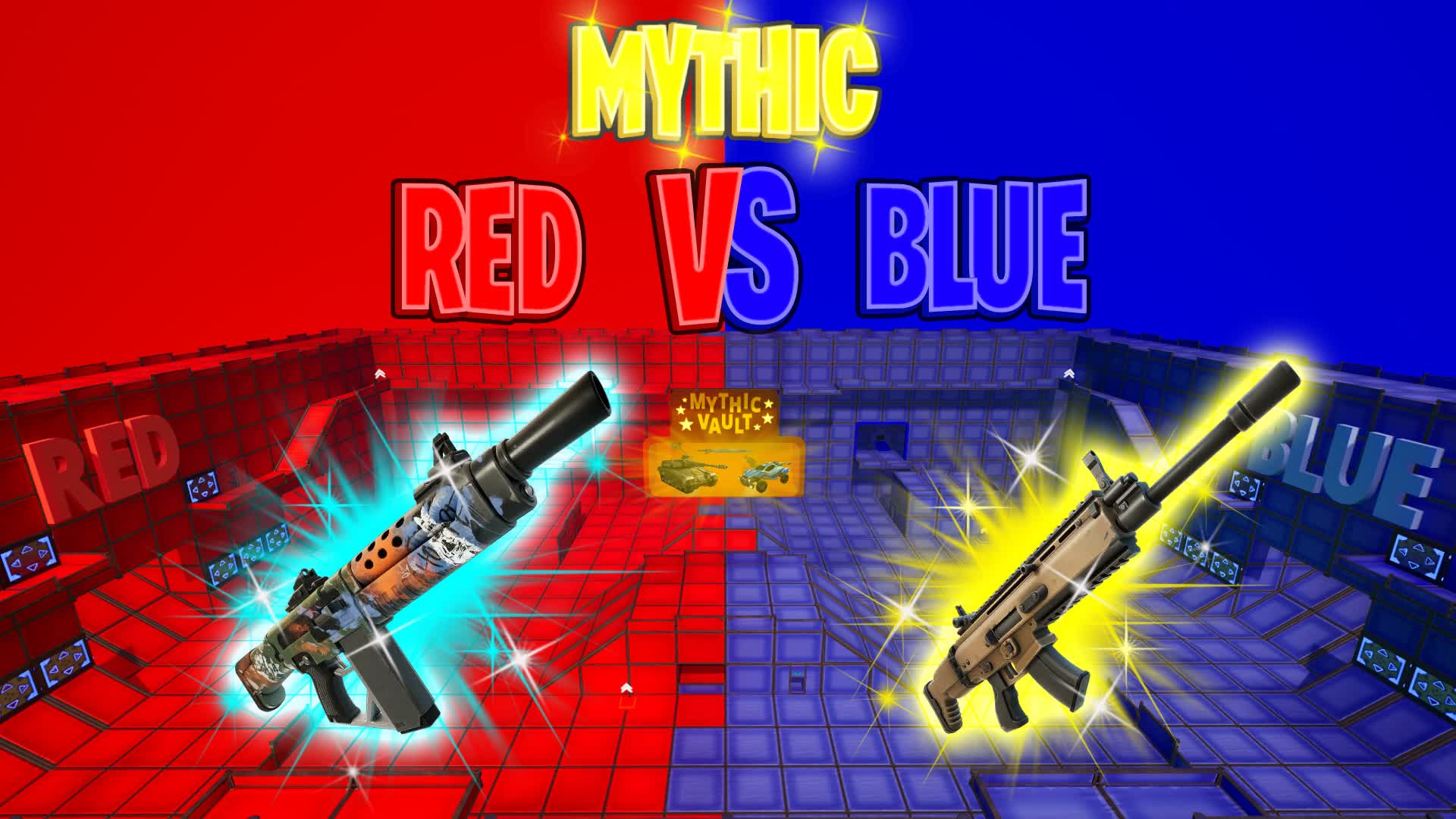 MYTHIC RED VS BLUE 🔴🔵