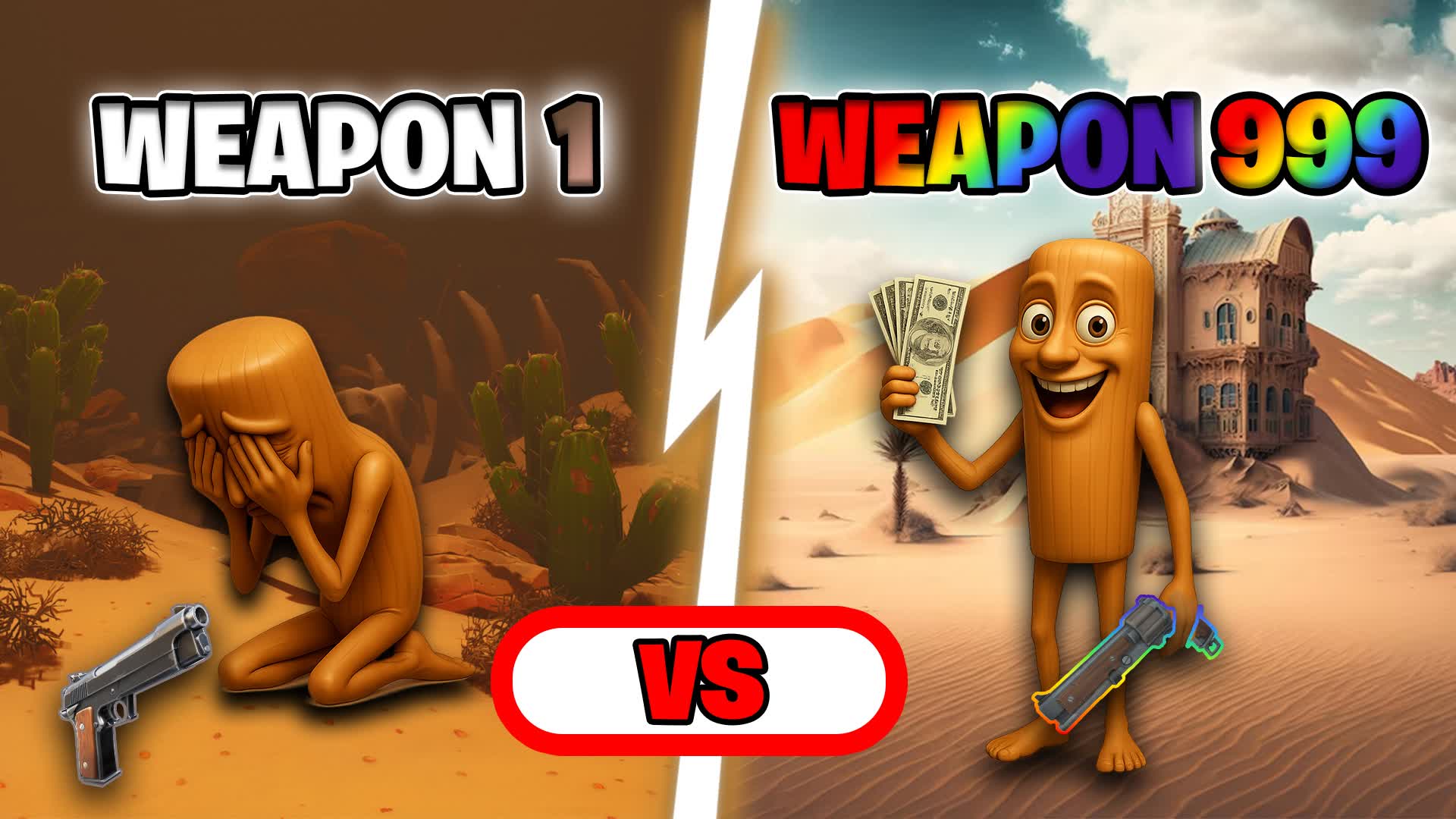🎯SUPER DESERT GUN GAME🌟ONE SHOT🎯