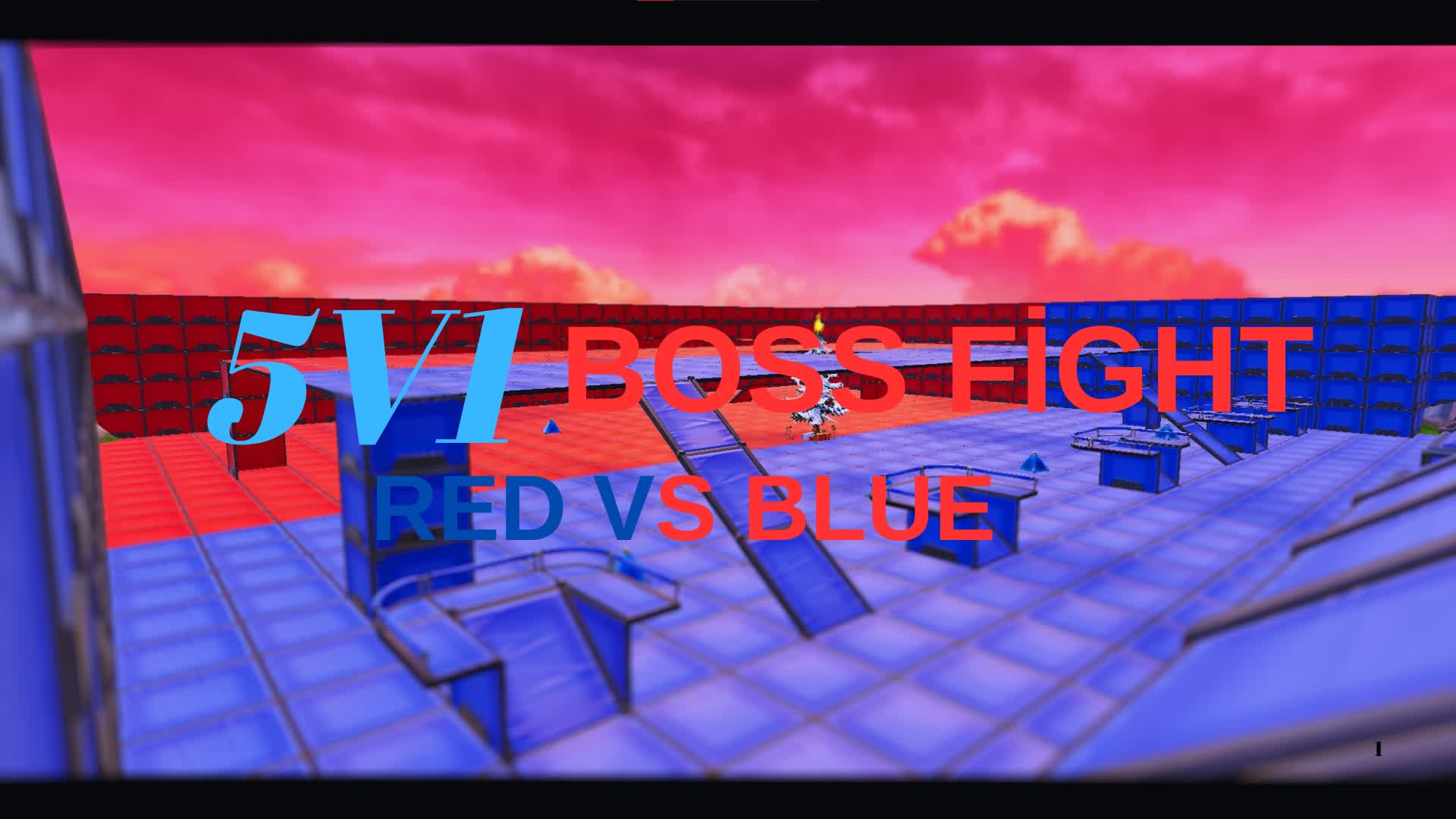 !BOSS FİGHT! 1V5 RED VS BLUE MAP