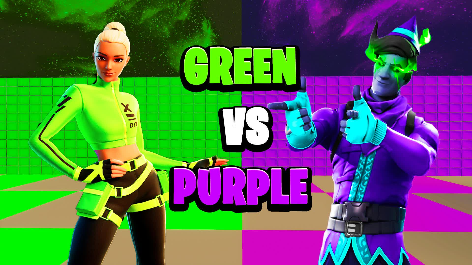 GREEN VS PURPLE