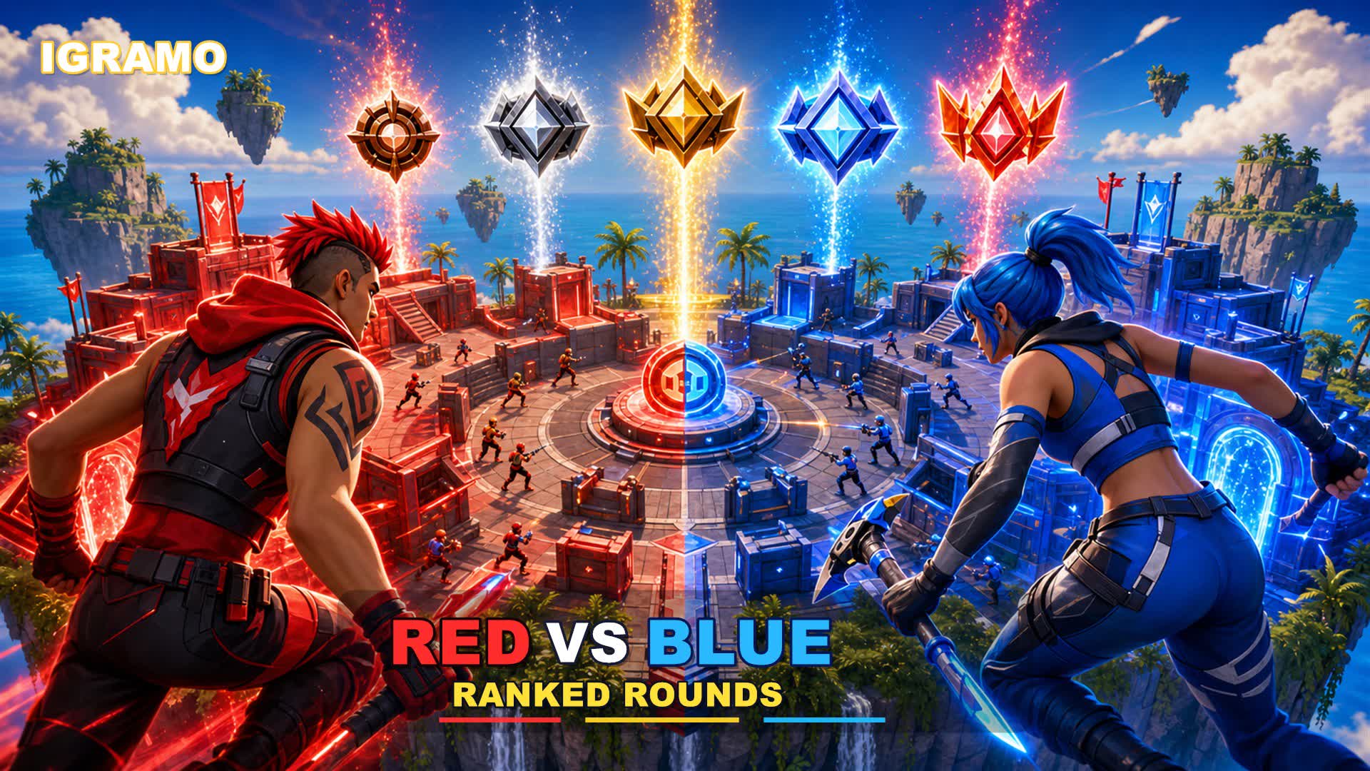 Red vs Blue: Rank Up Rounds