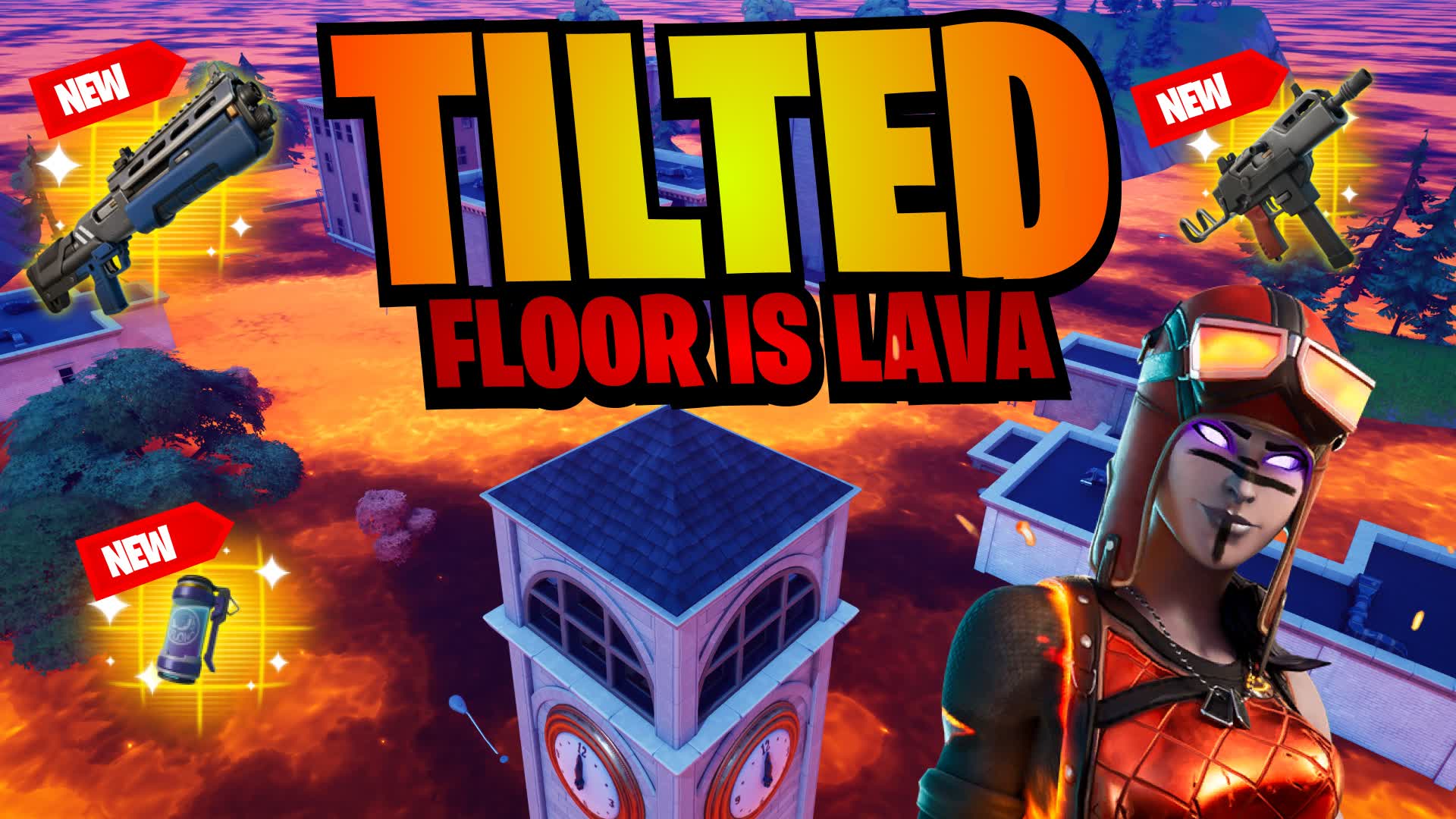 🌋Tilted Floor is lava - Zonewars 🔥