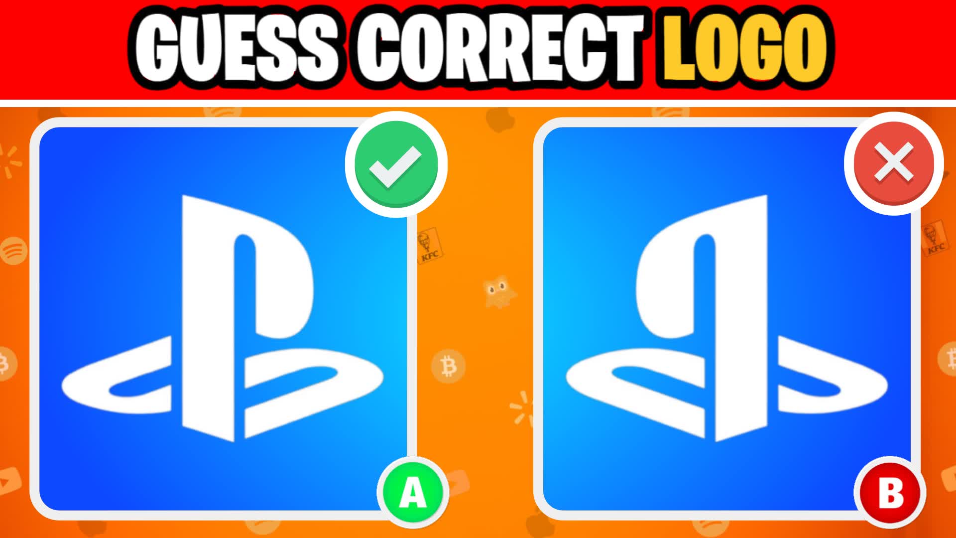 GUESS THE REAL LOGO🔍PARKOUR MINIGAME🔍