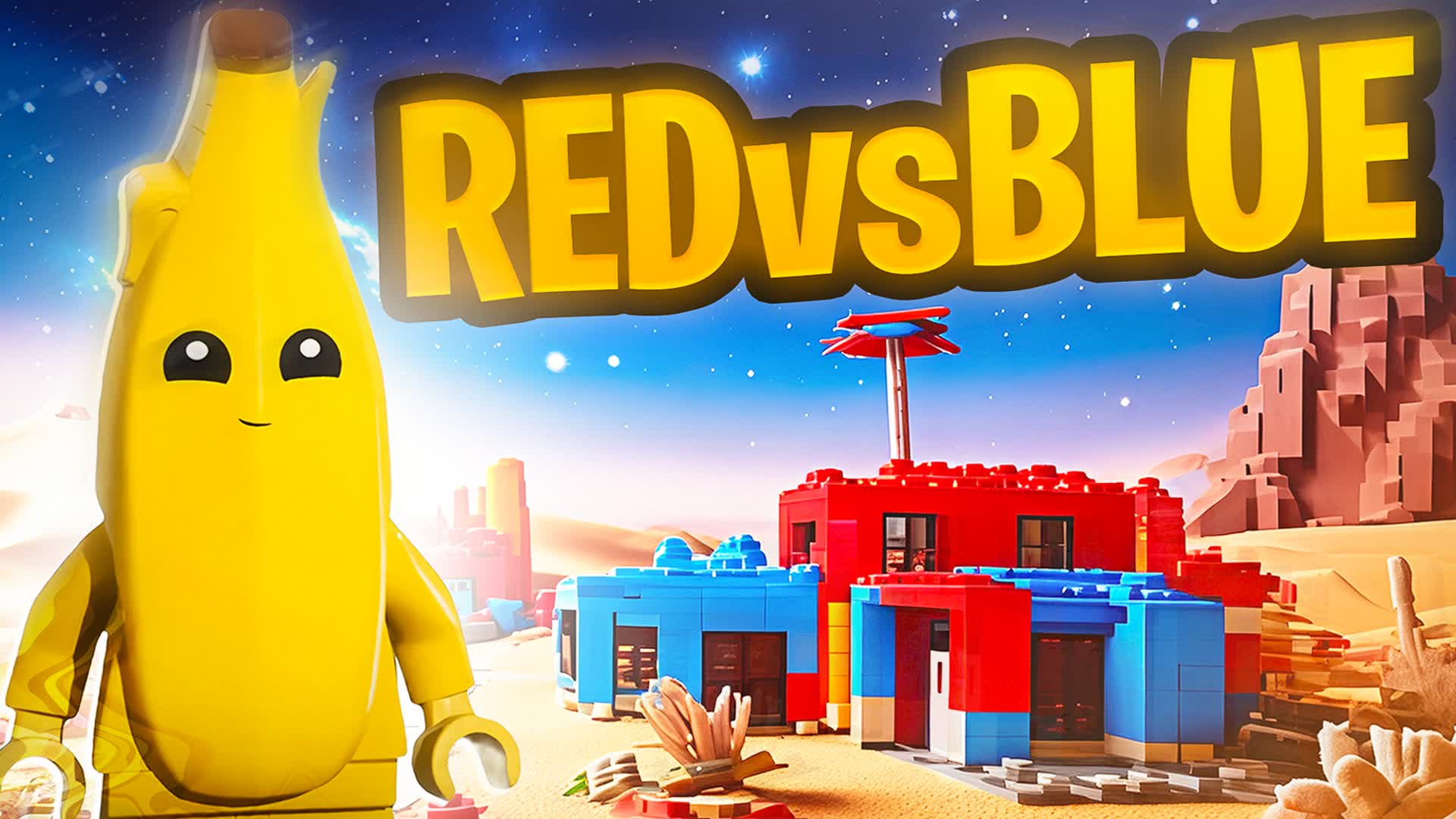 DESERT 🧱 RED VS BLUE 🔴🔵