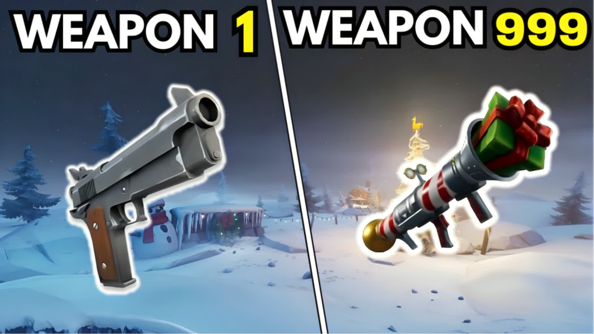 ❄️SNOWFALL GUN GAME 🔫ONE SHOT 🎯