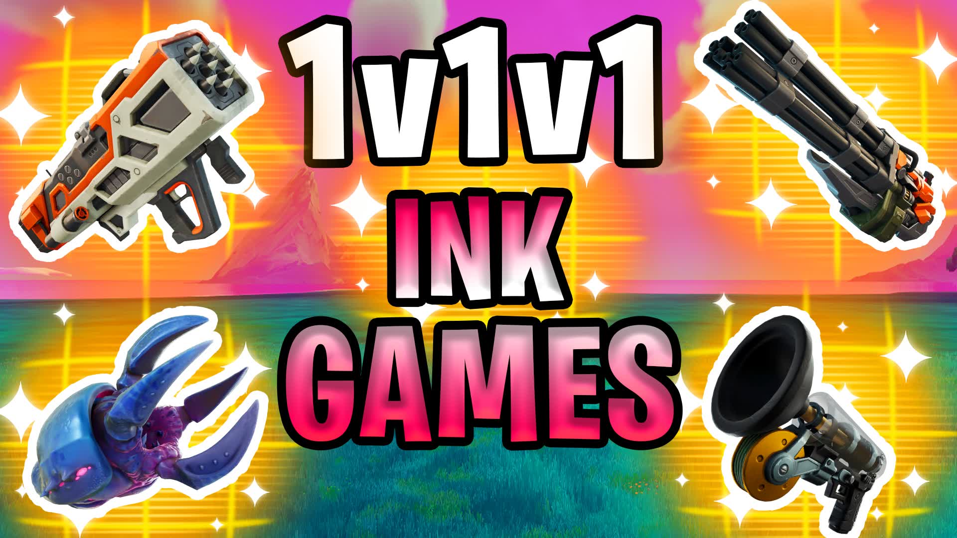 INK 1v1v1 ALL GUN RELOAD MINI GAMES