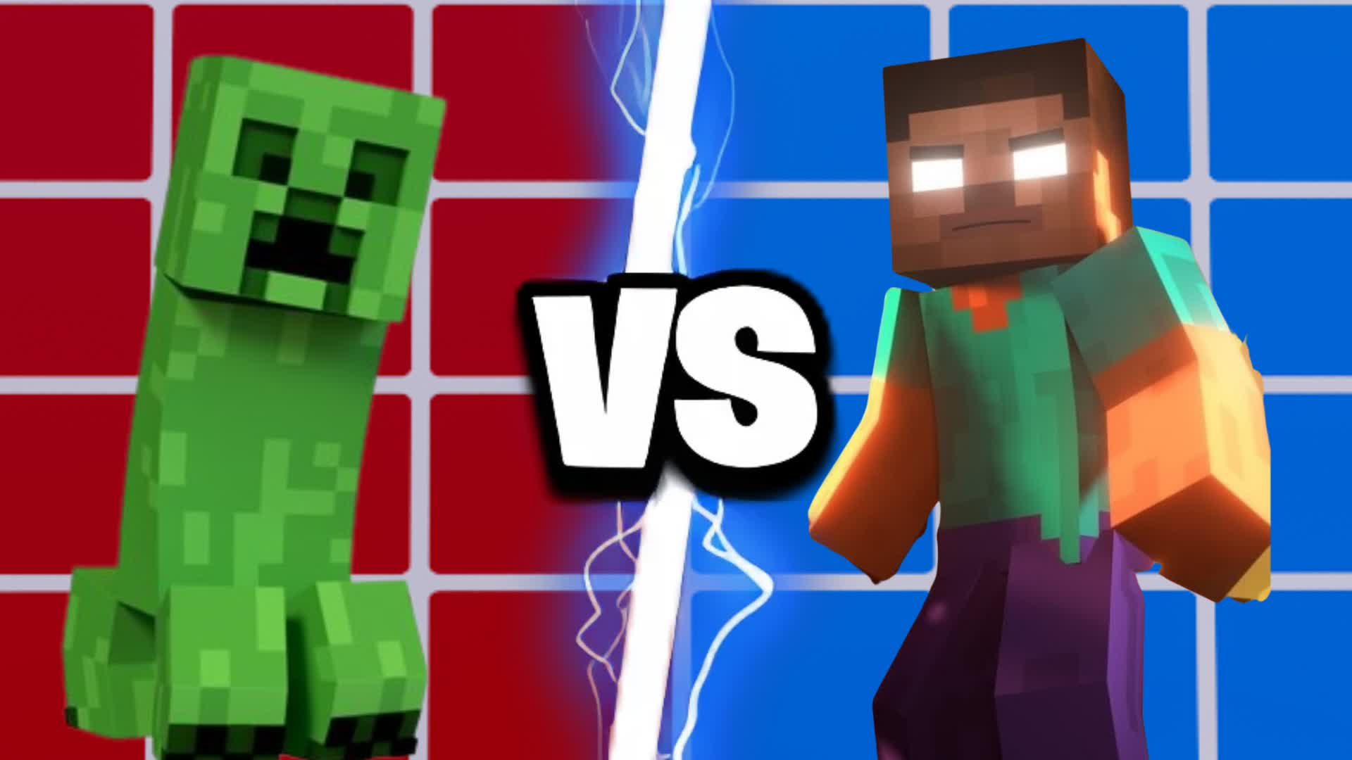 STEVE VS CREEPER 🔴🔵 MINECRAFT