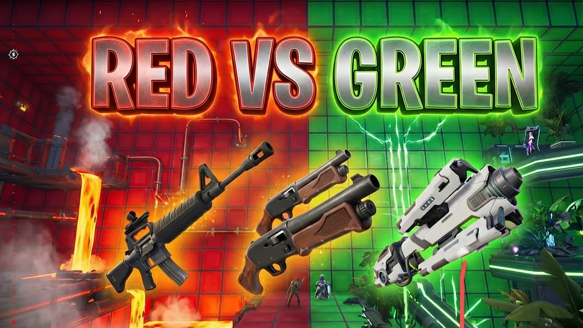 MEGA RED VS GREEN BUILD