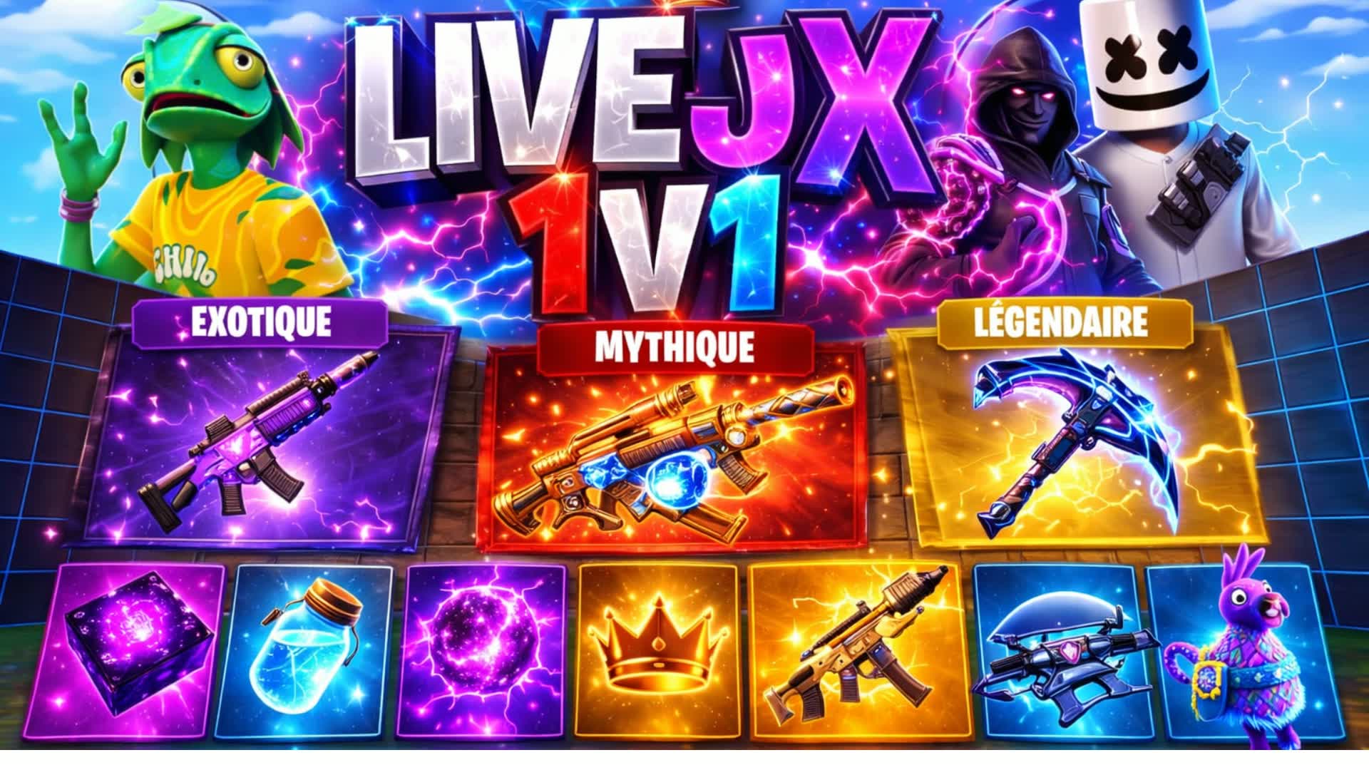 LIVEJX 1V1 PLEIN ARME DISPONIBLE