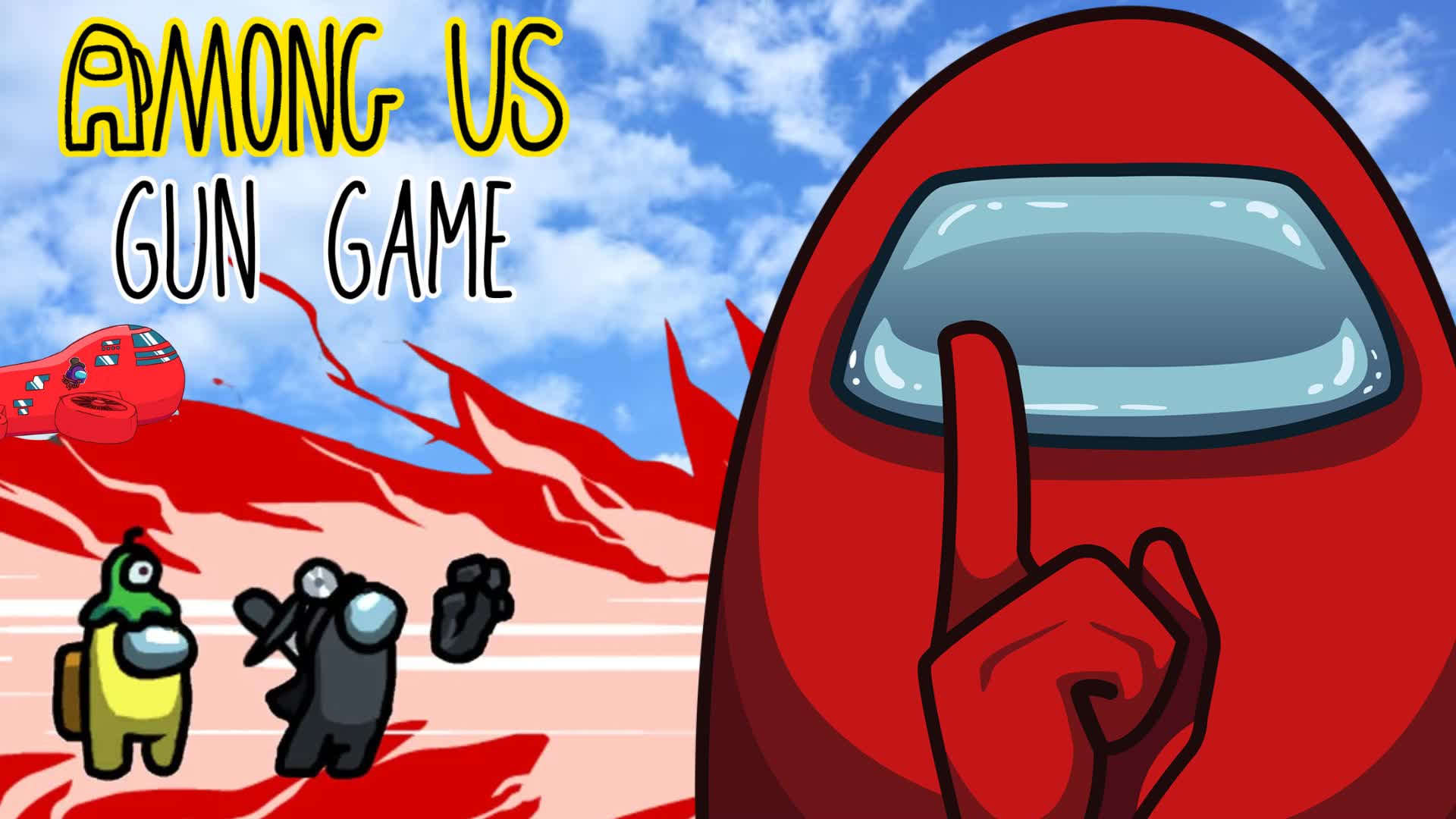 ⭐ AMONG US GUN GAME ONE SHOT ⭐