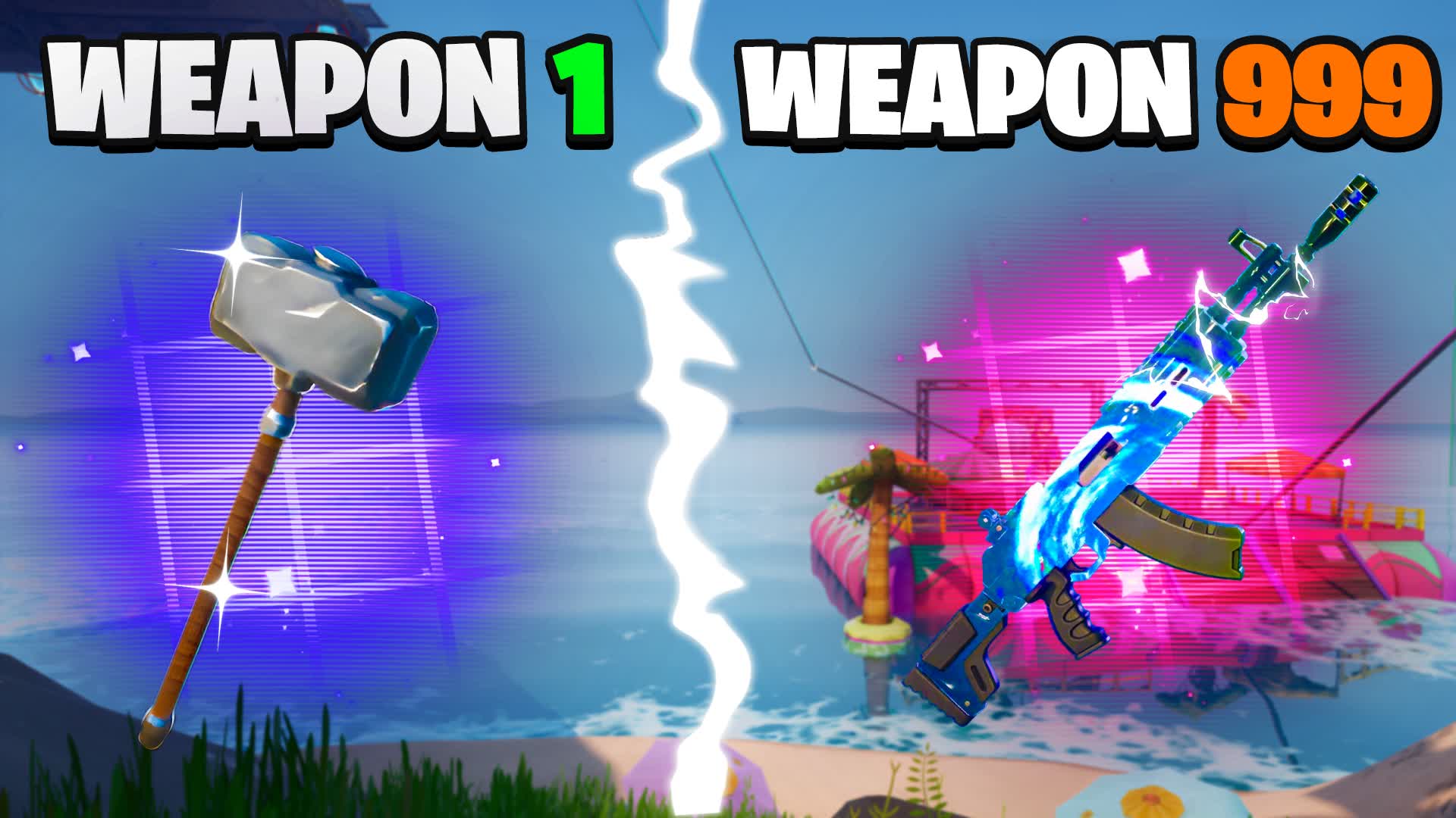 SHARK MEME 🏝GUN GAME 🔫 ONE SHOT 🎯
