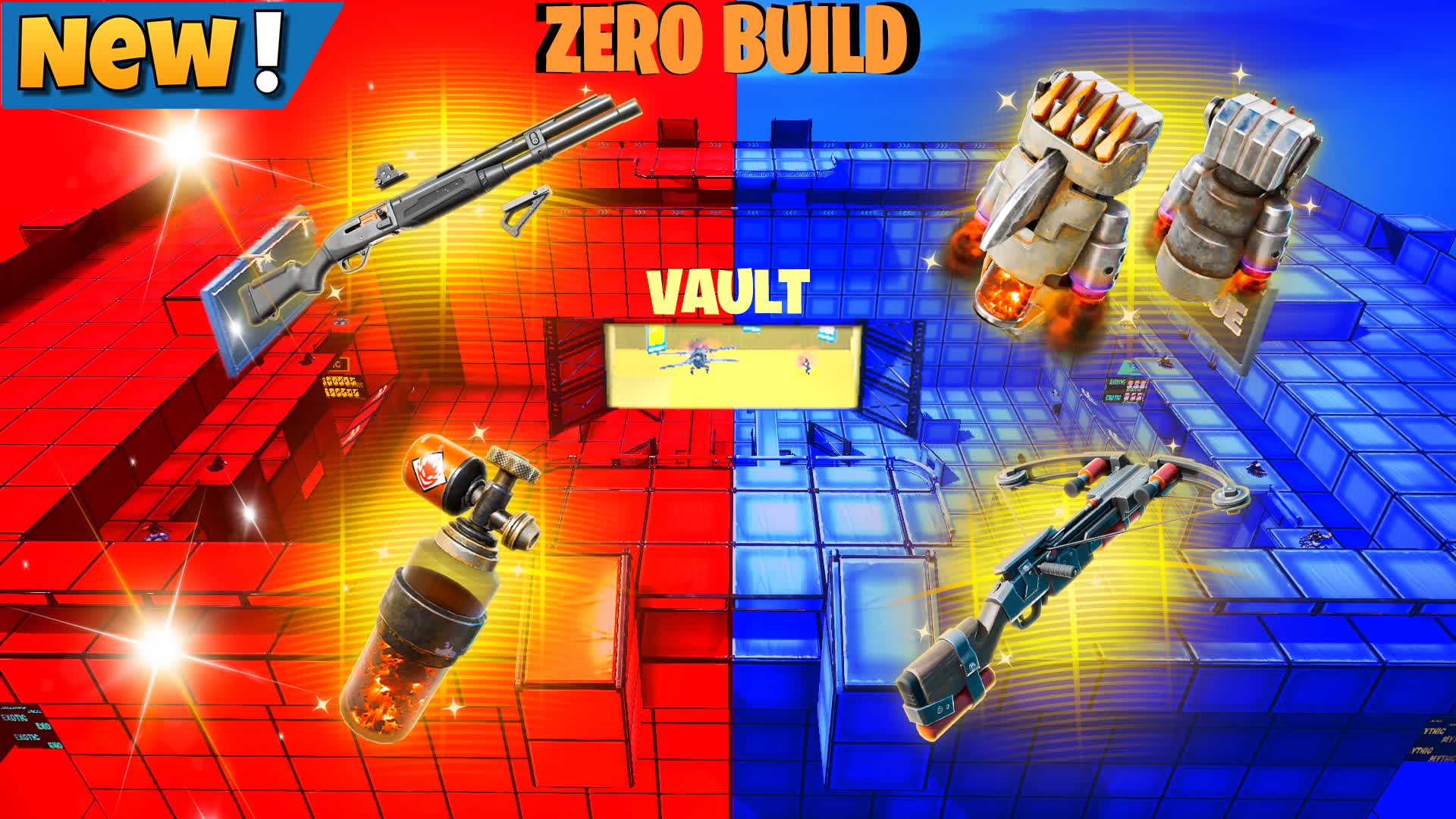 🔴🔵SUPER RED VS BLUE ZERO BUILD🔴🔵
