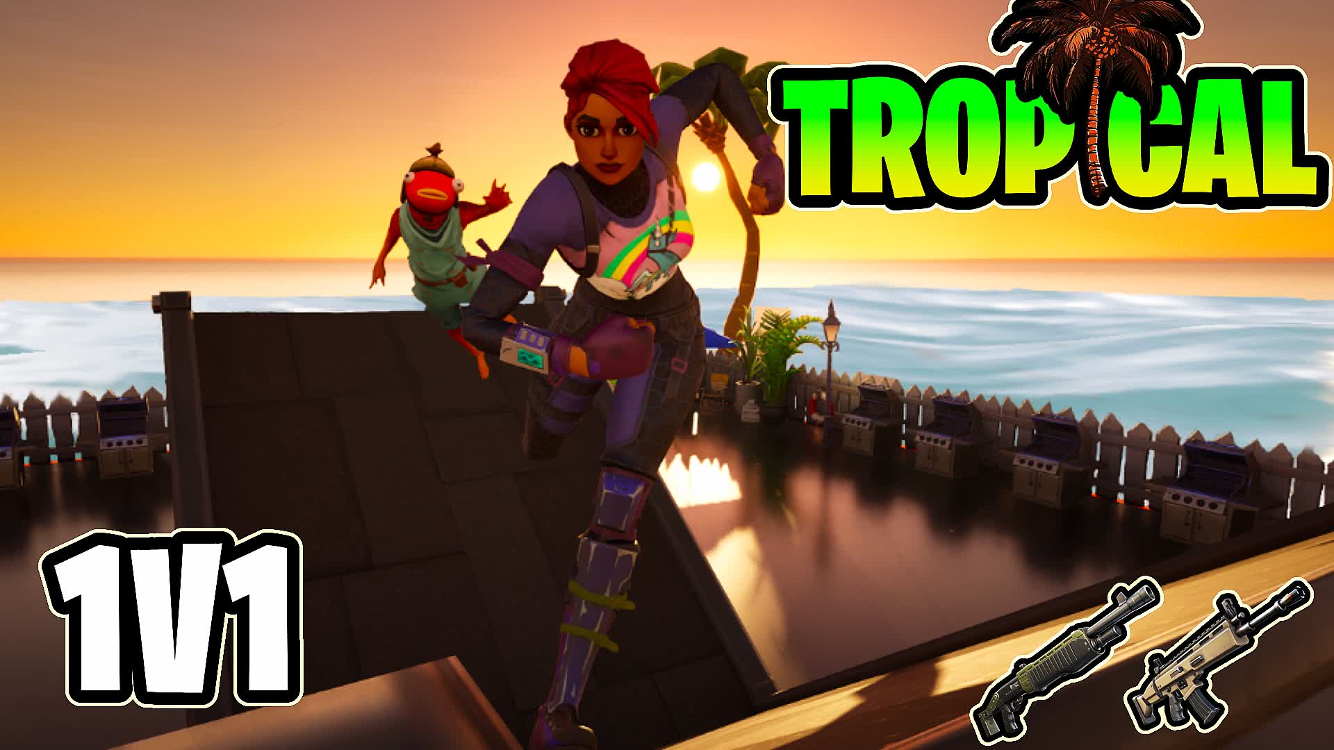 Tropical🌴1V1 BUILD FIGHTS🌞