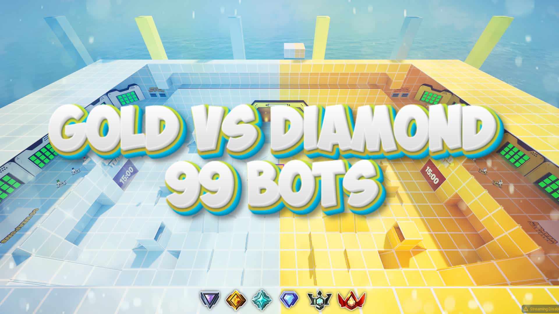 GOLD VS DIAMOND 99 BOTS BOT ROYALE