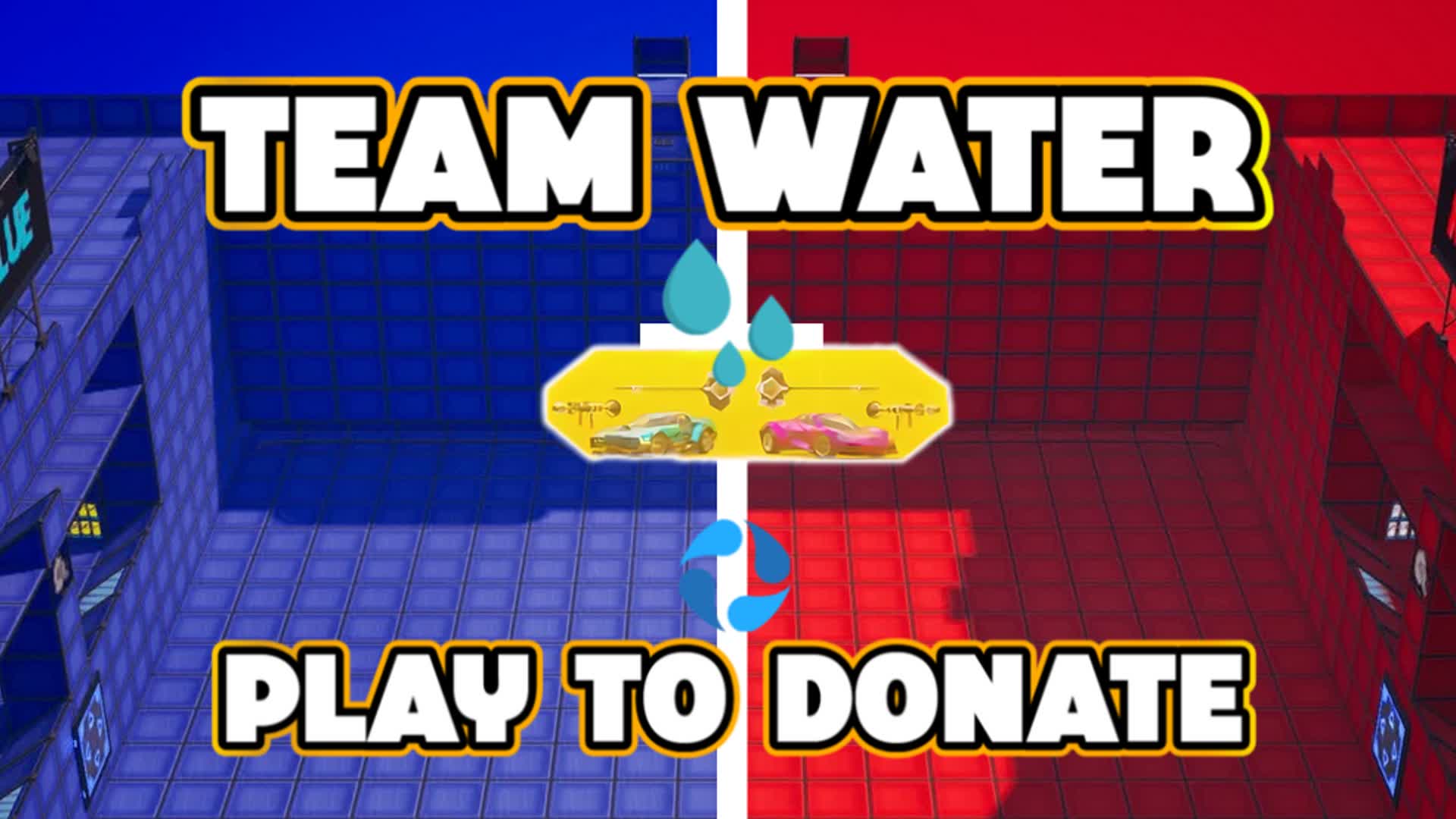 TEAM WATER RED VS BLUE 🔴🔵