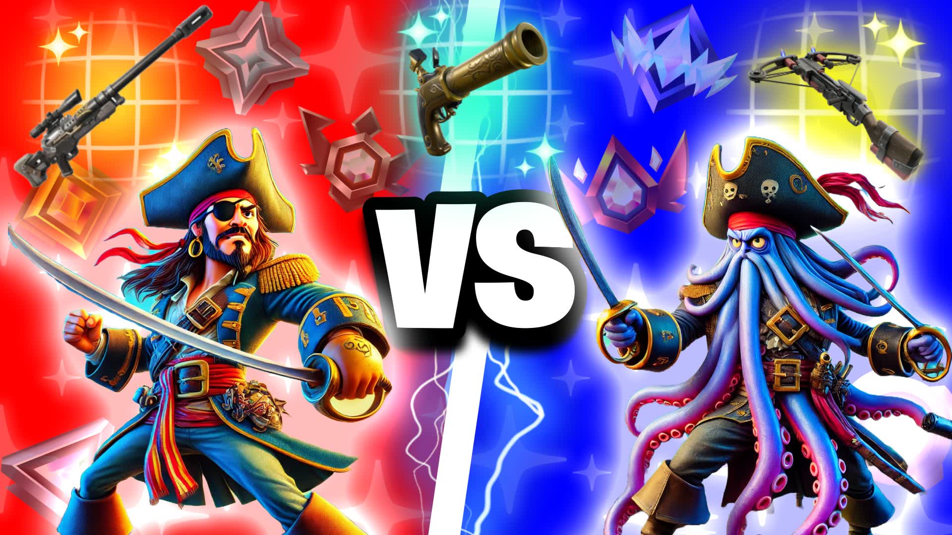 CRAZY PIRATES RED VS BLUE 🔴🔵