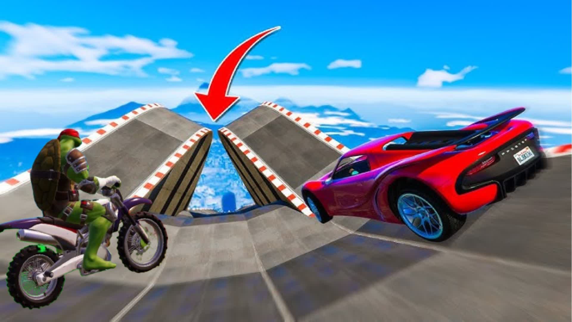 DIRT BIKE ALL WEAPONS DRIVING CARS