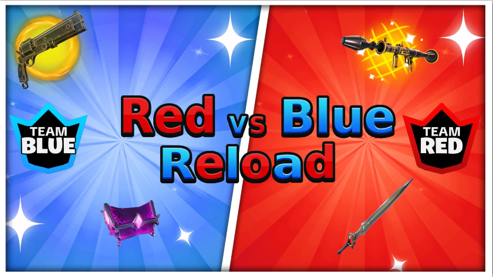 1V1V1 🔴RED VS 🔵BLUE RELOAD