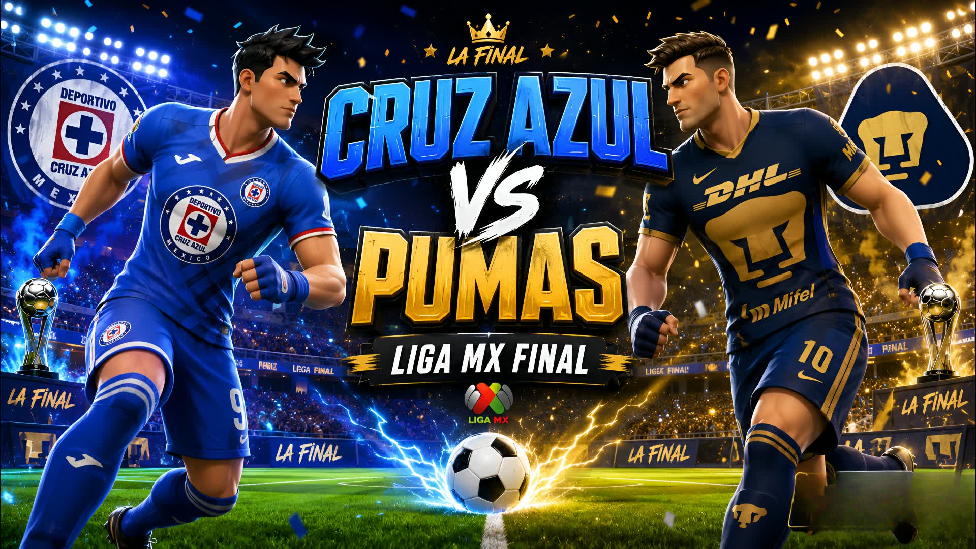 CRUZ AZUL vs PUMAS MEXICO FOOTBALL FINAL