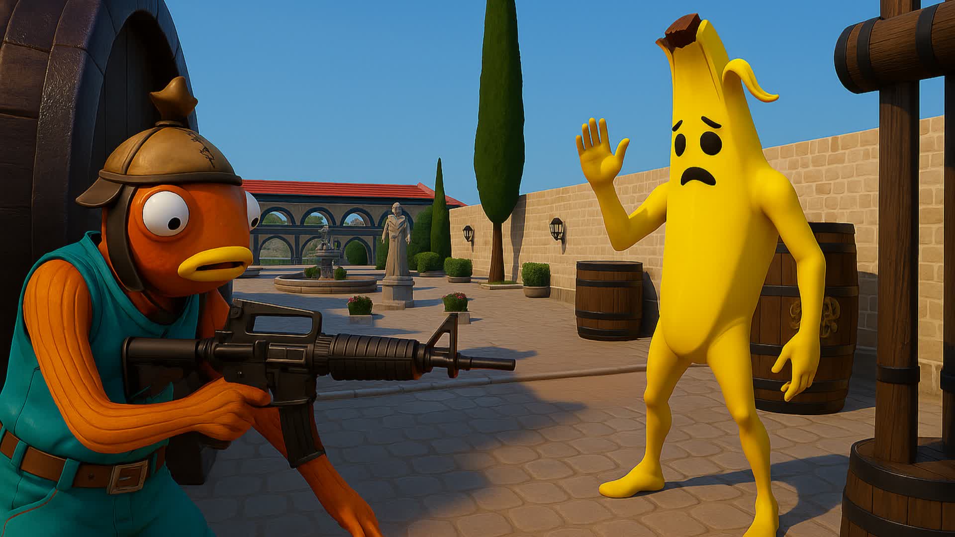 1v1 First Person | The vineyard square