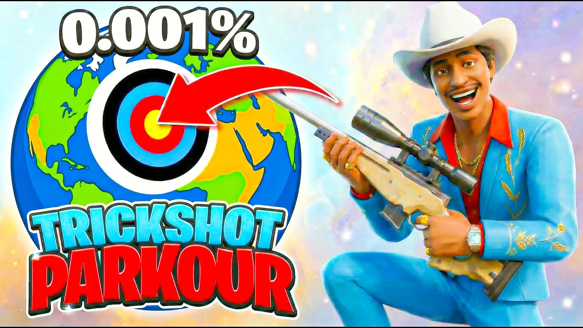 THUNDER TRICKSHOT PARKOUR🎯(70 LEVELS)