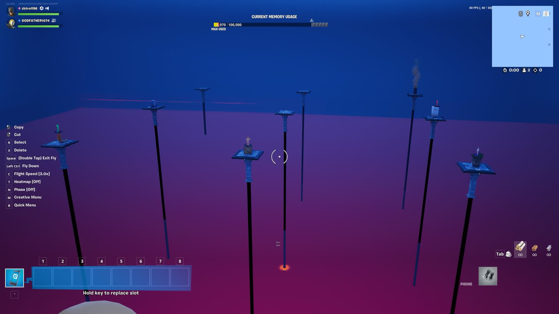 Dark pillars