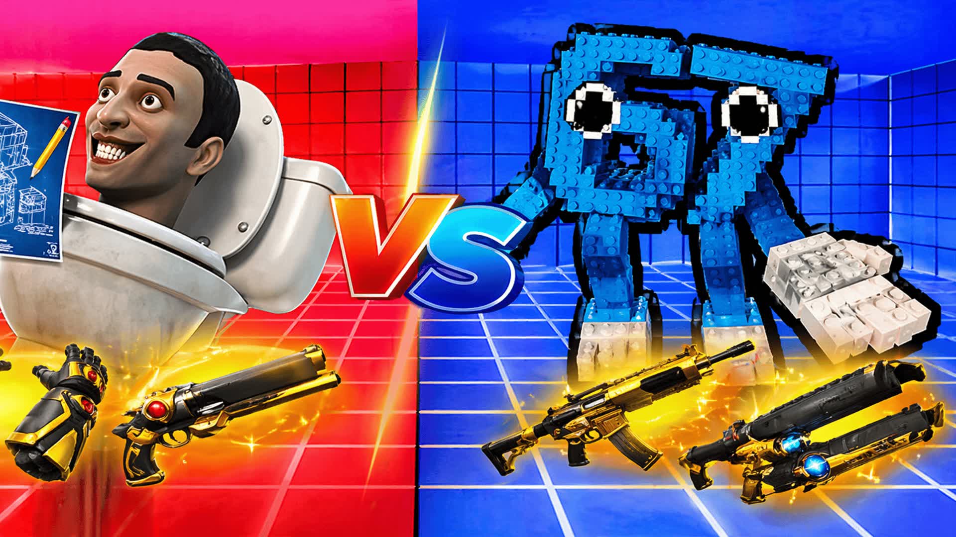 RED VS BLUE 🔴🔵 SKIBIDI VS 67