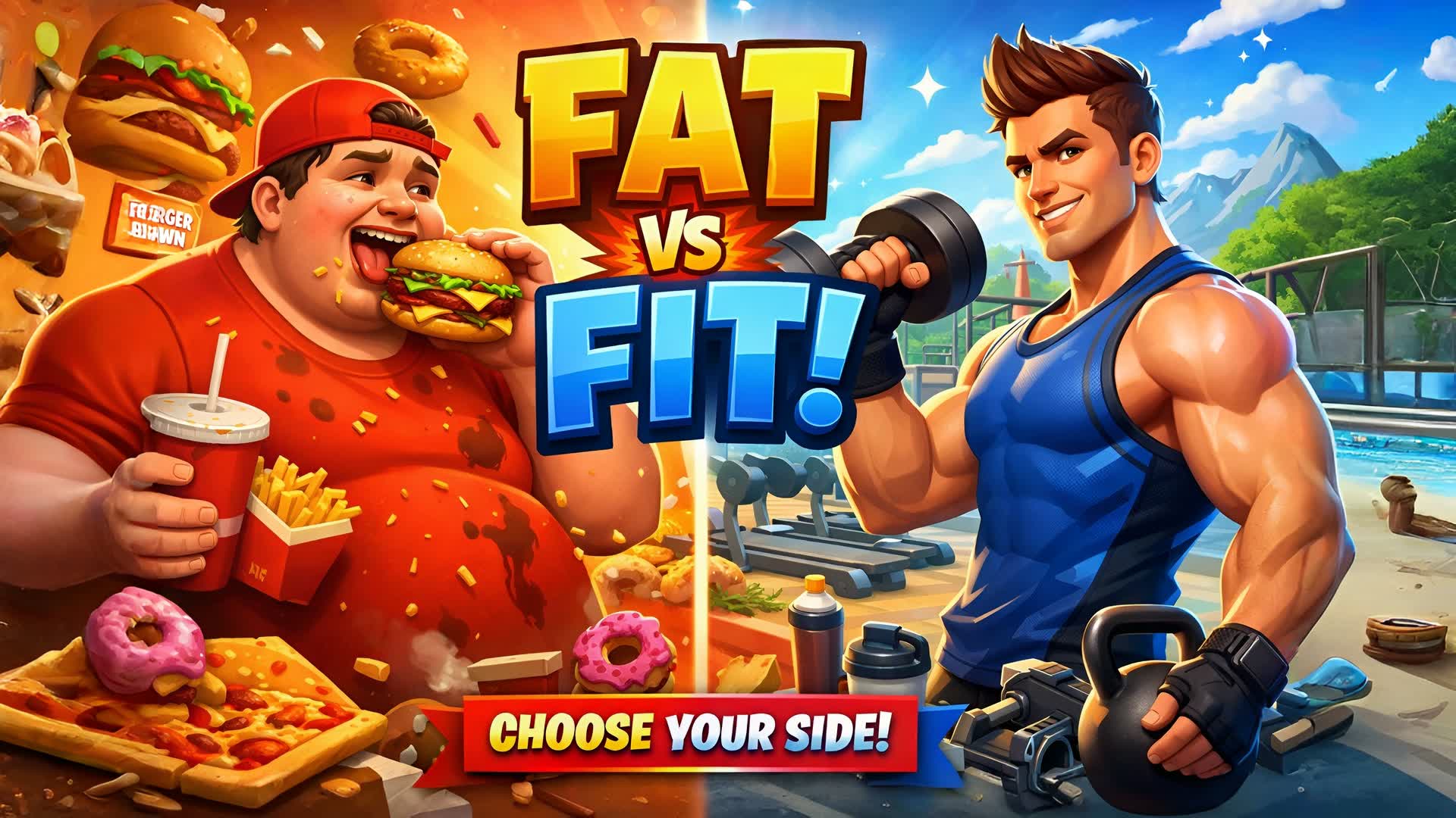 FAT vs FIT - GORDOS vs FUERTES