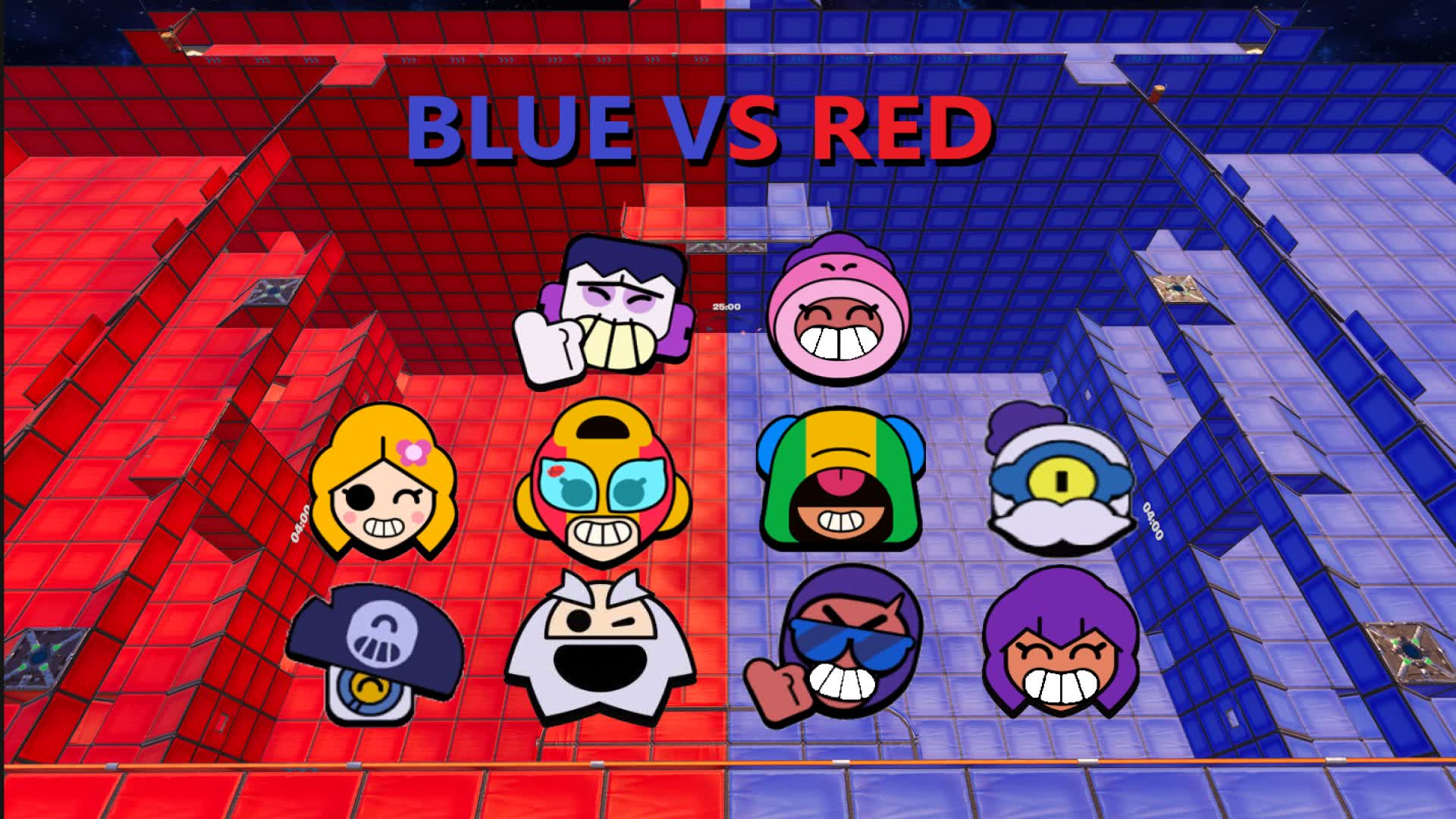 ⭐Crazy Brawl Stars Red Vs Blue🔴🔵