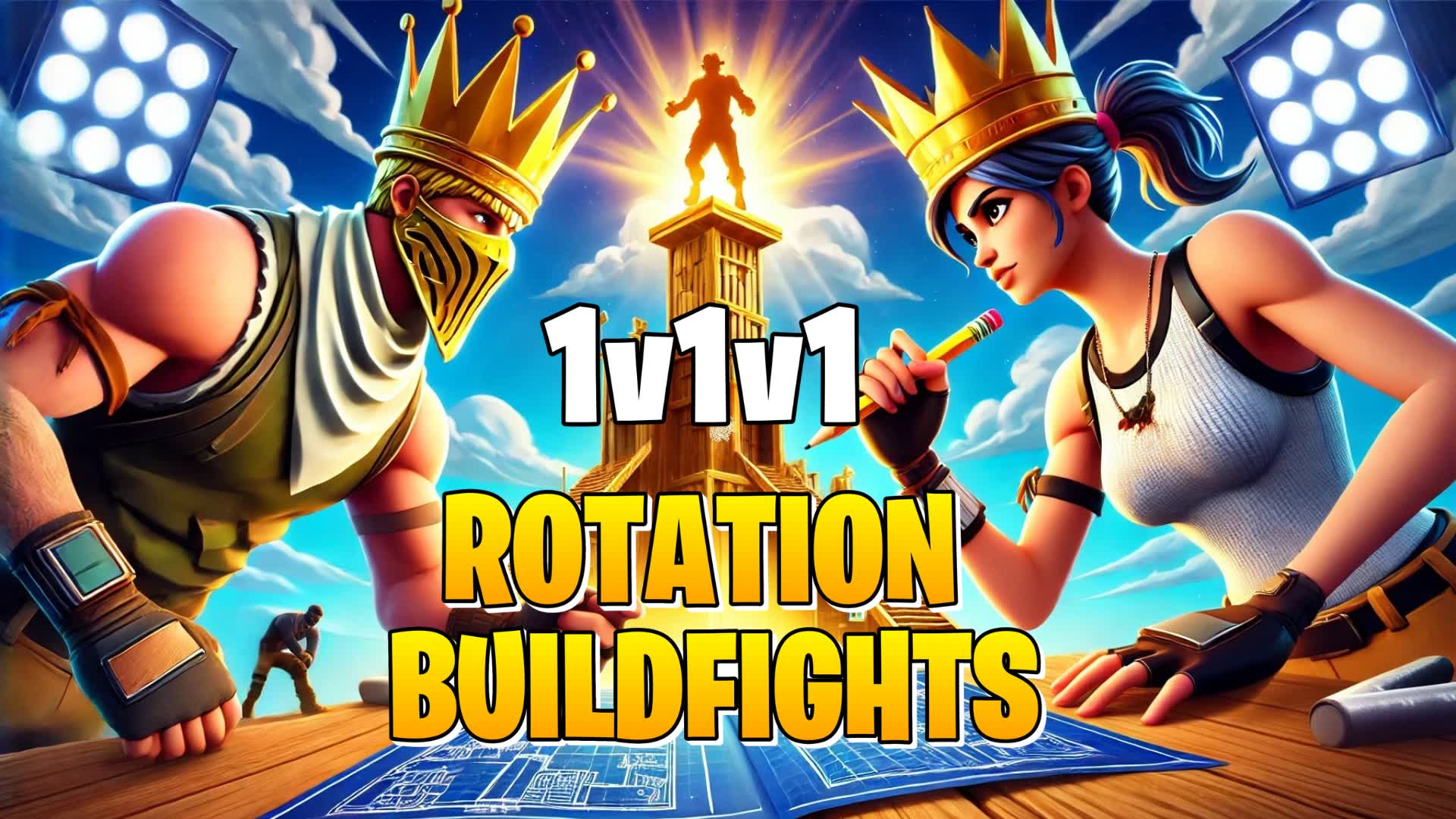 ROTATION 1v1v1 ( BuildFights )