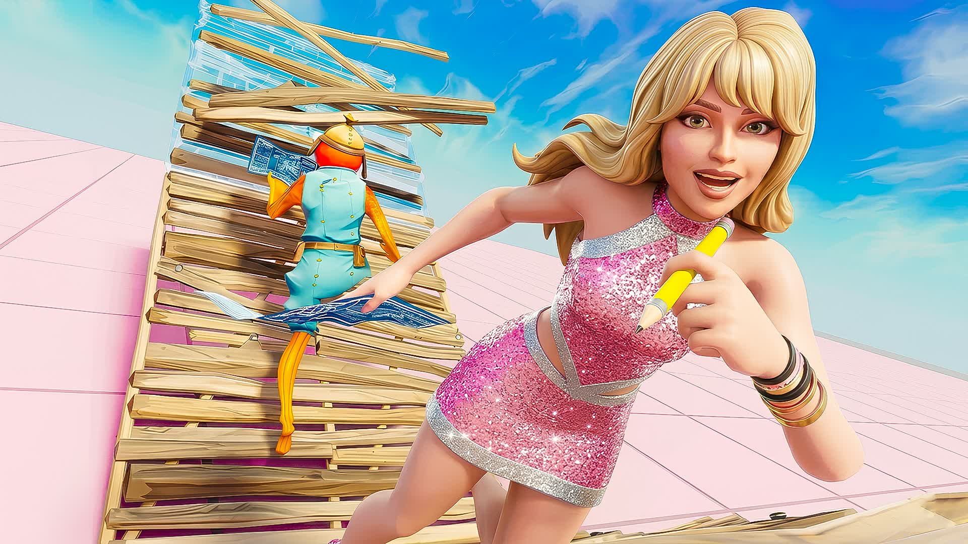 SABRINA CARPENTER 1V1 BUILD FIGHTS 🦋