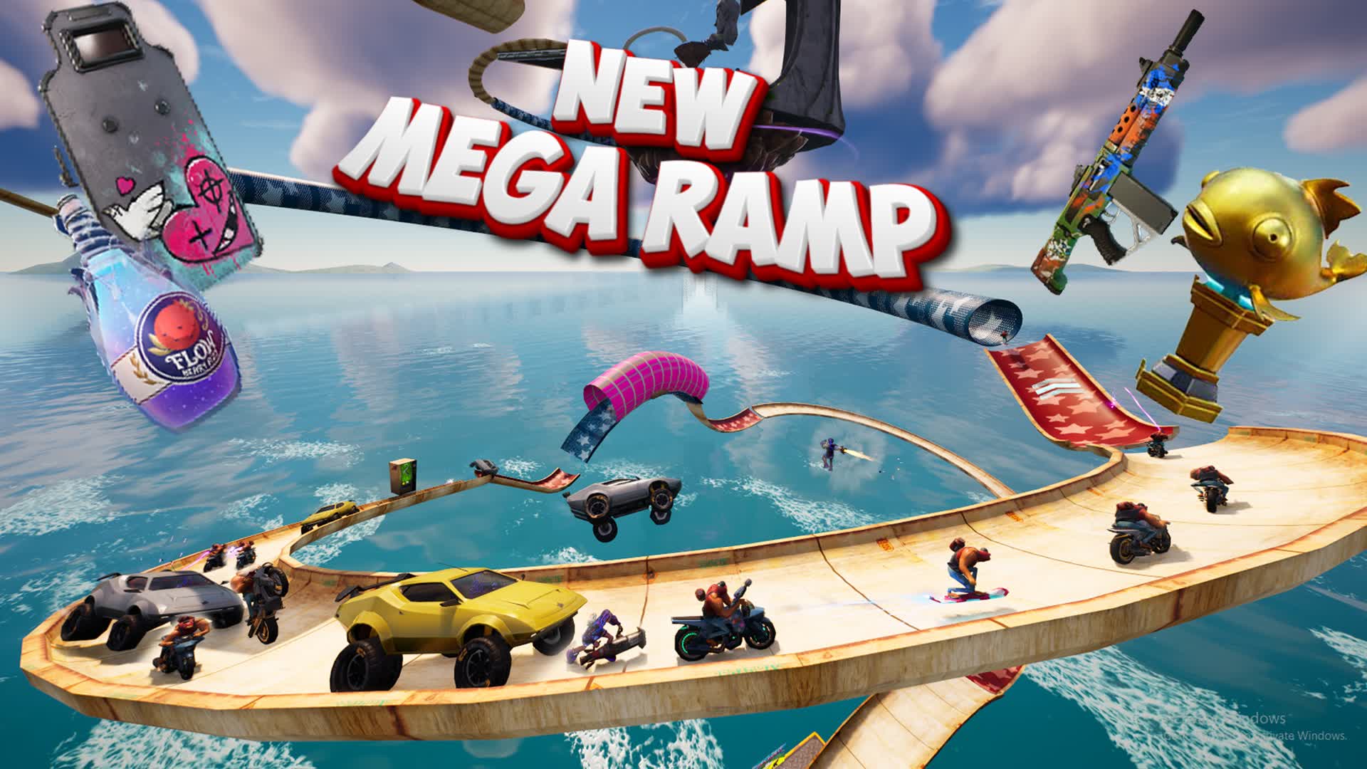 🚀NEW CARS MEGA RAMP  🚀