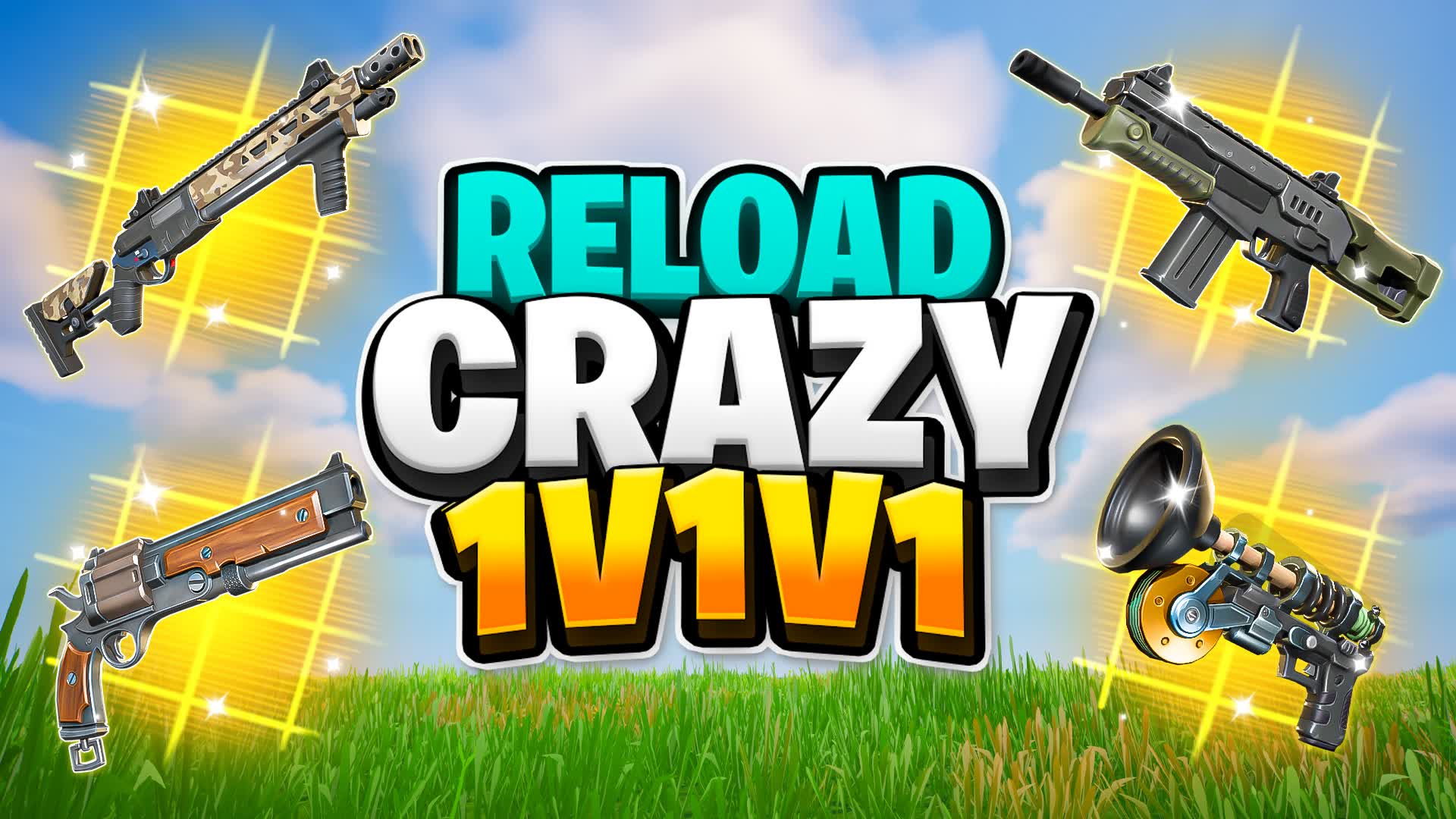 1v1v1 CRAZY RELOAD 1v1 REALISTICS FFA