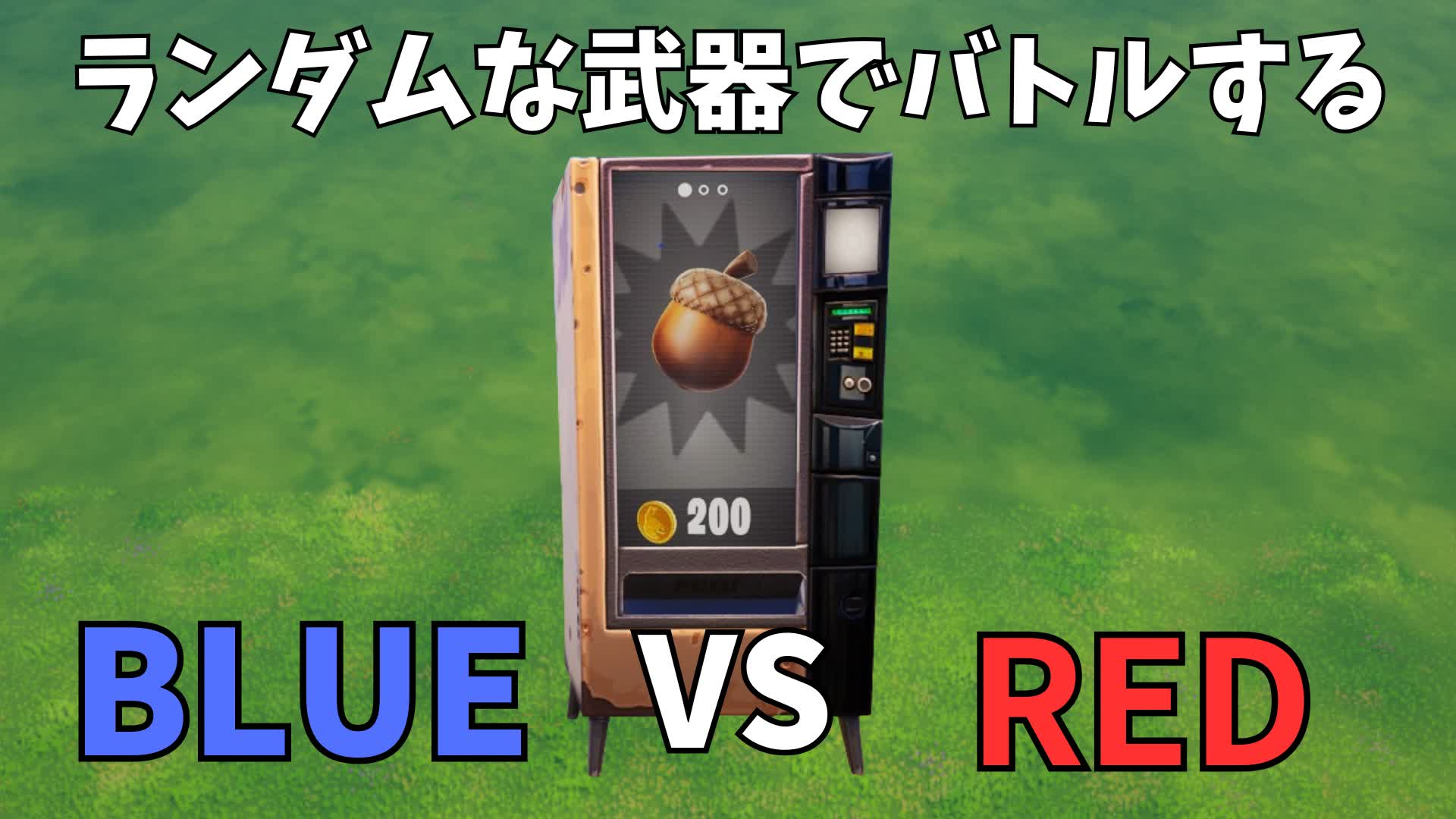 ランダムな武器でバトルするBLUE VS RED