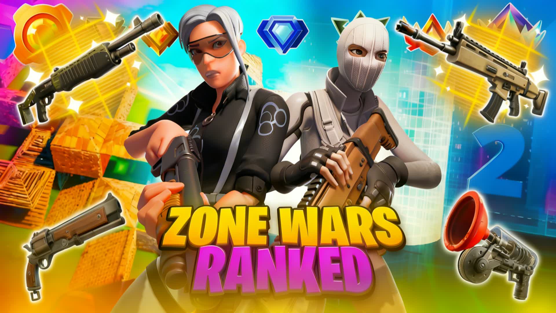 🌀 DUOS 2v2v2 ZONE WARS [RANKED] 👑