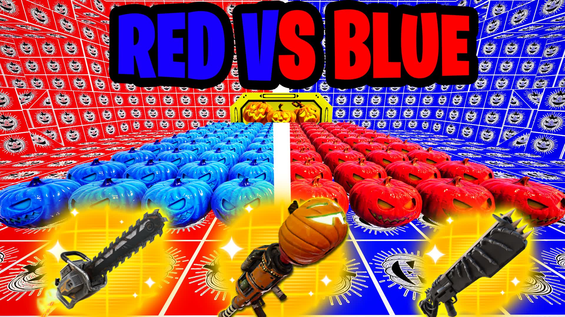 🎃PUMPKIN FARM RED VS BLUE 🔴🔵