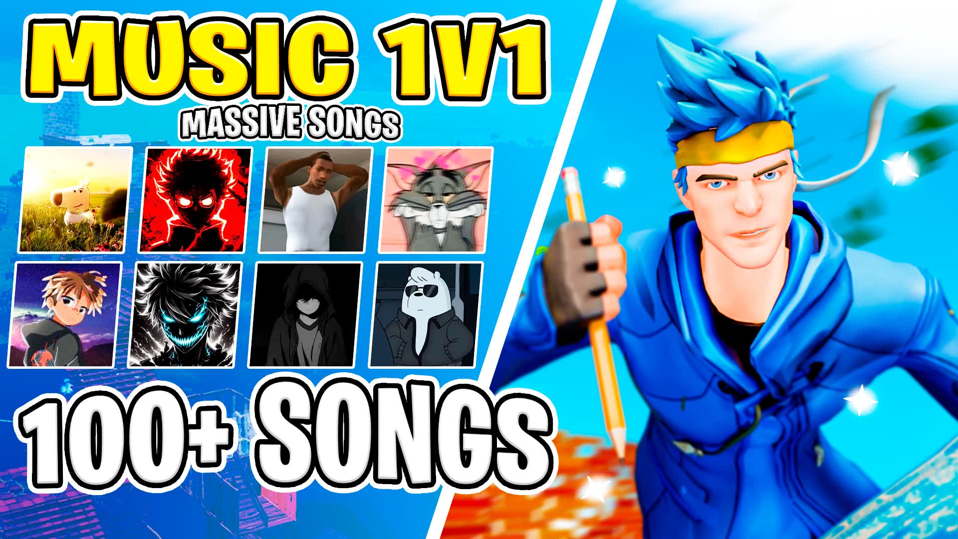 🌟MUSIC 1V1🎵[100+ Songs]